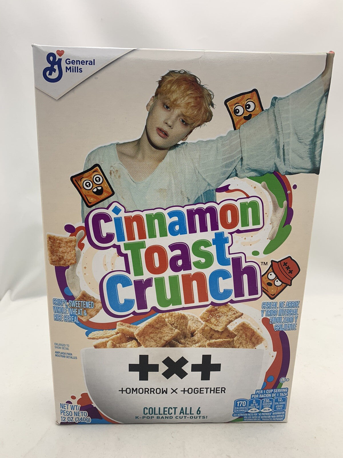 K-POP Limited Cinnamon Toast Crunch Huening Kai 12 oz. Cereal - New