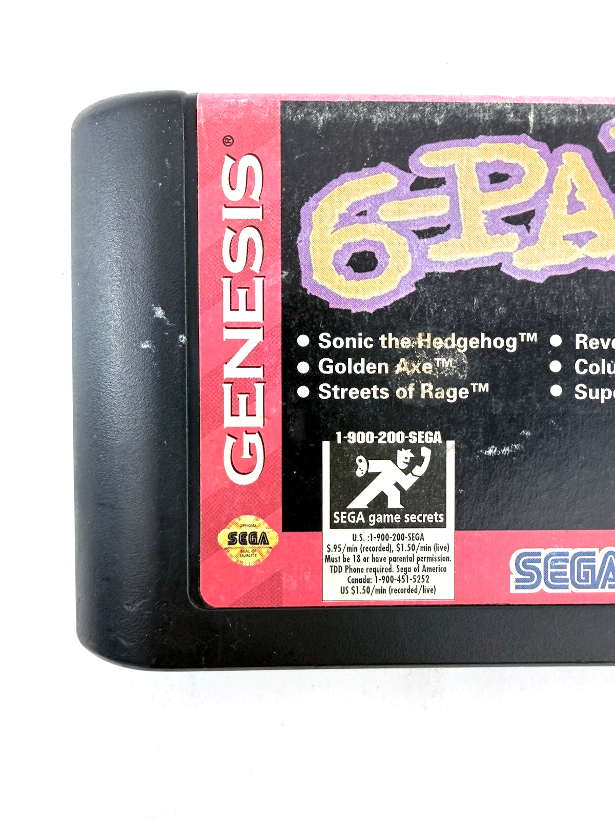 Genesis 6-Pak (Sega Genesis, 1995) Game Cartridge - Tested and Working