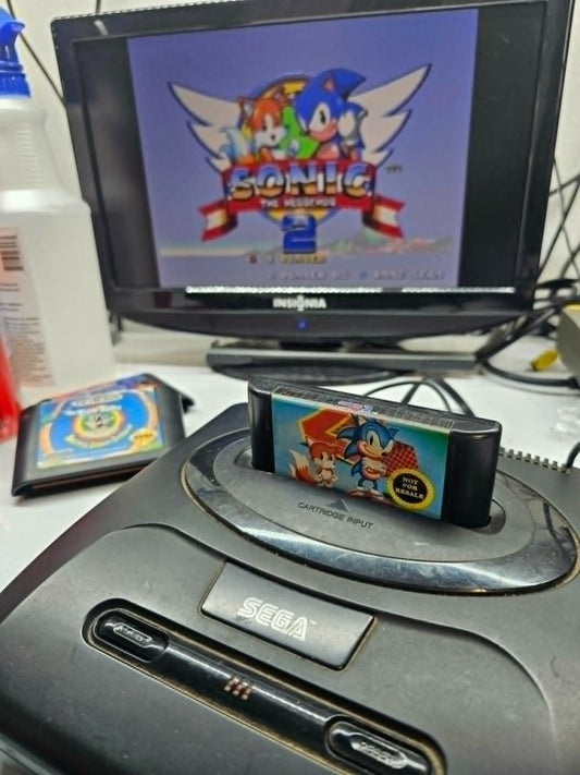 Sonic the Hedgehog 2 Not For Resale (Sega Genesis, 1992) Game Cartridge - Tested
