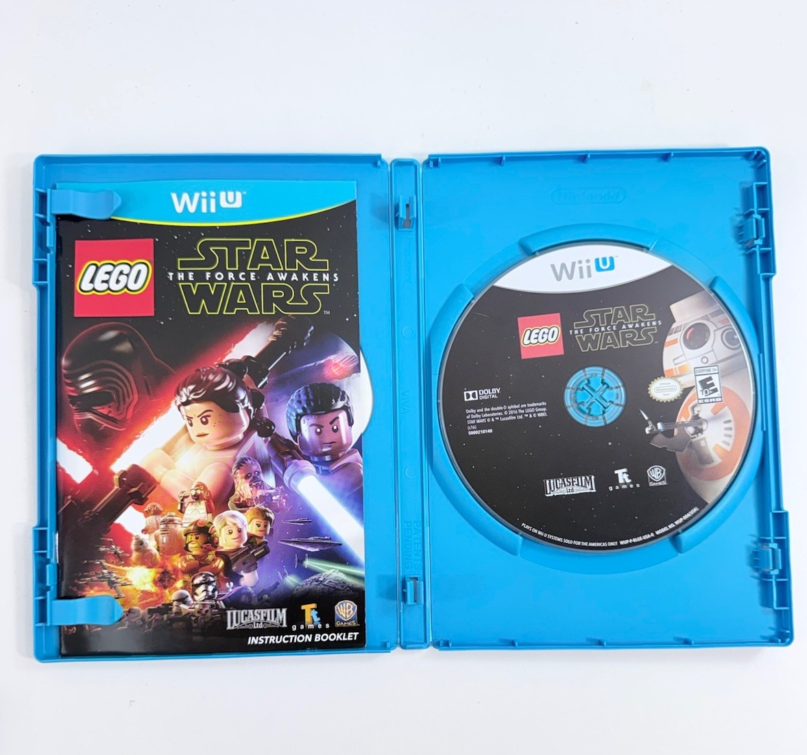 LEGO Star Wars: The Force Awakens ( Wii U, 2016) Game Case Manual - Tested