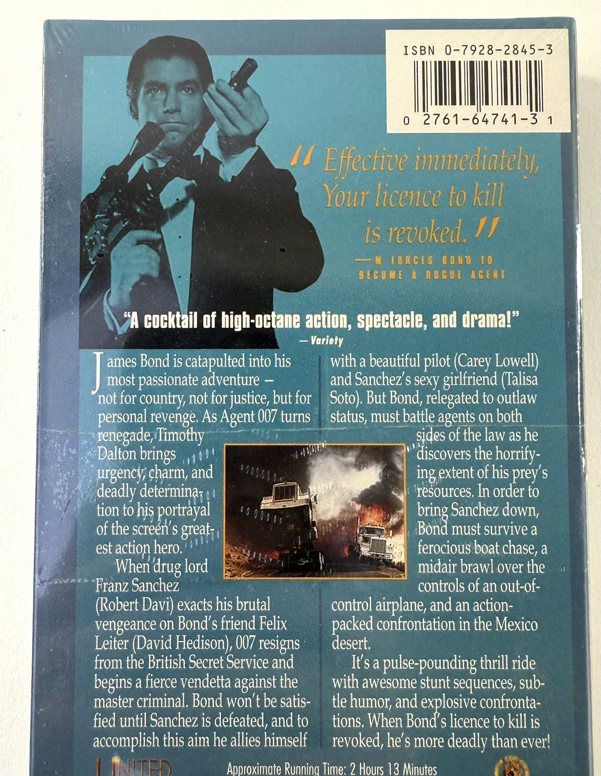 James Bond: License To Kill (1996, VHS) New, Factory Sealed Timothy Dalton Film