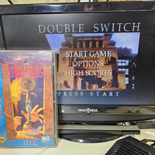 Double Switch (Sega CD 1993) Game Case Manual Registration Card CIB  Corey Haim