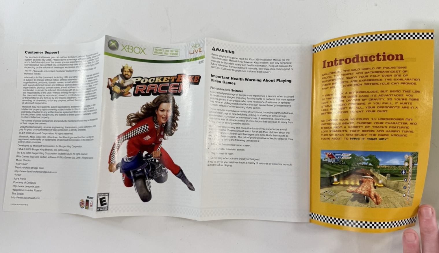 Pocketbike Racer (Microsoft Xbox 360, 2006) Game, Case, Manual - Tested