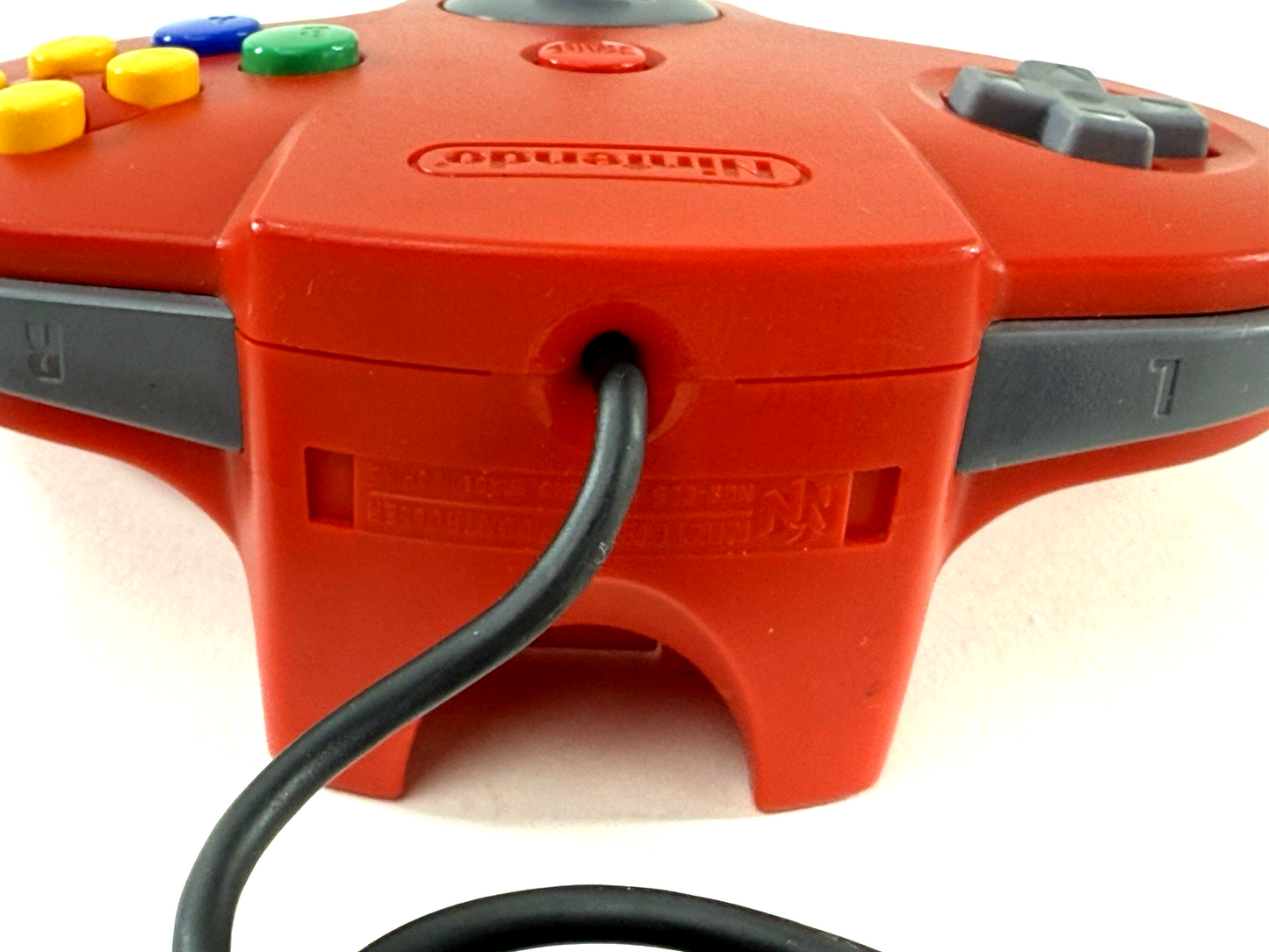 Nintendo 64 Solid Red Wired Controller NUS-005 - Tight Stick - Tested