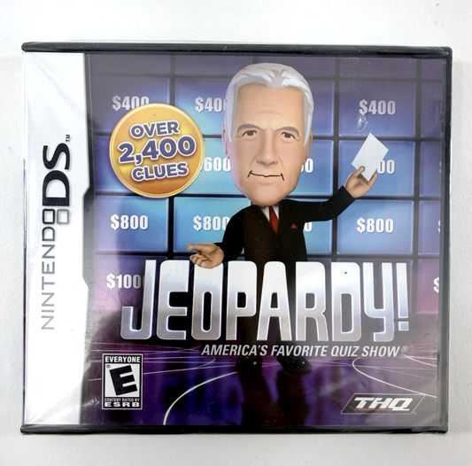 Jeopardy (Nintendo DS, 2010) New, Factory Sealed Alex Trebek Quiz Game