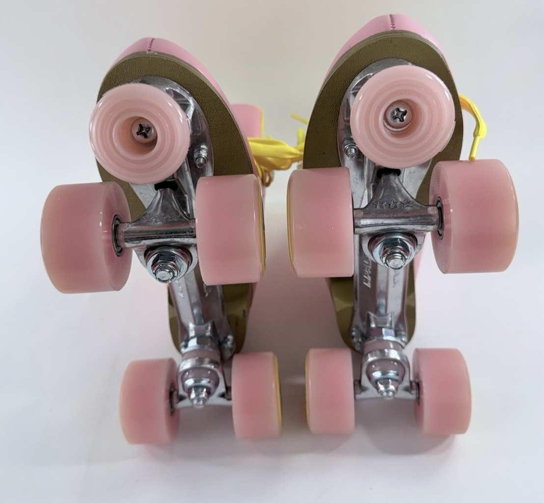 Impala Rollerskates US10 Women's A126-58817 Pink/Yellow Vegan Rollerskates - New