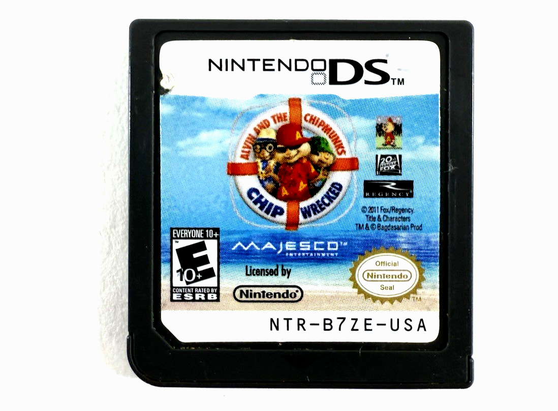 Alvin and the Chipmunks: Chipwrecked (Nintendo DS, 2011) Game Cartridge - Tested