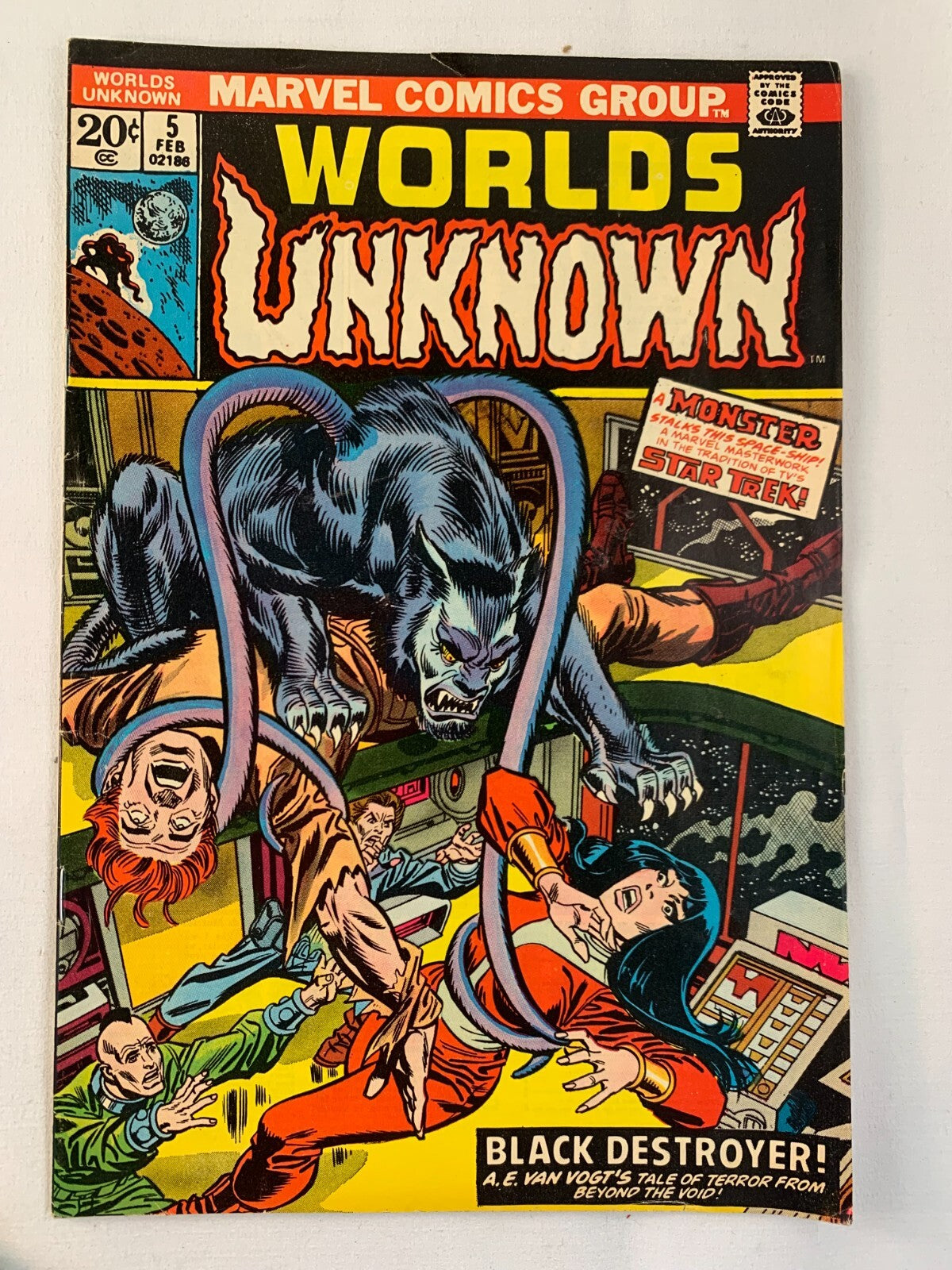 Worlds Unknown # 5 Marvel Comics 2/74 Black Destroyer 20c 1974