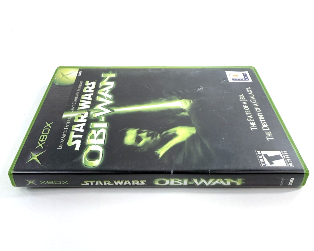 Star Wars: Obi-Wan (Microsoft Xbox, 2001) Game and Case - Tested