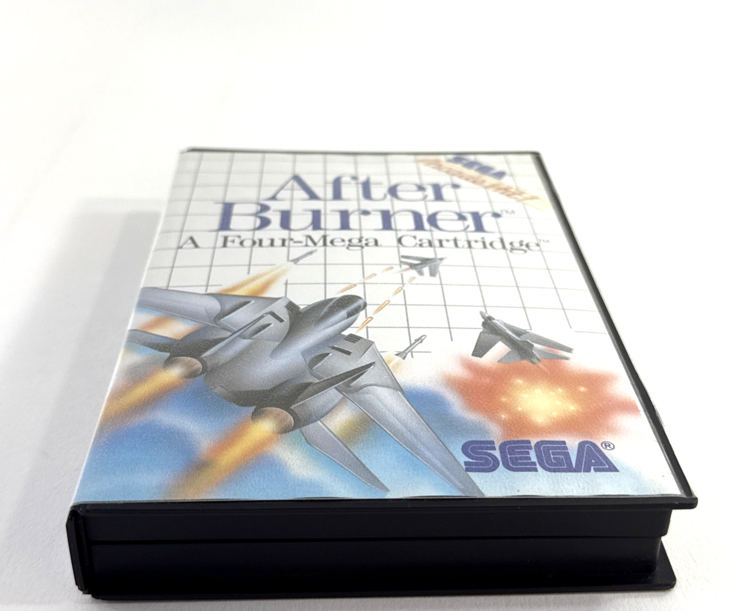 After Burner (Sega Master System, 1988) Game Case Manual Poster - Tested