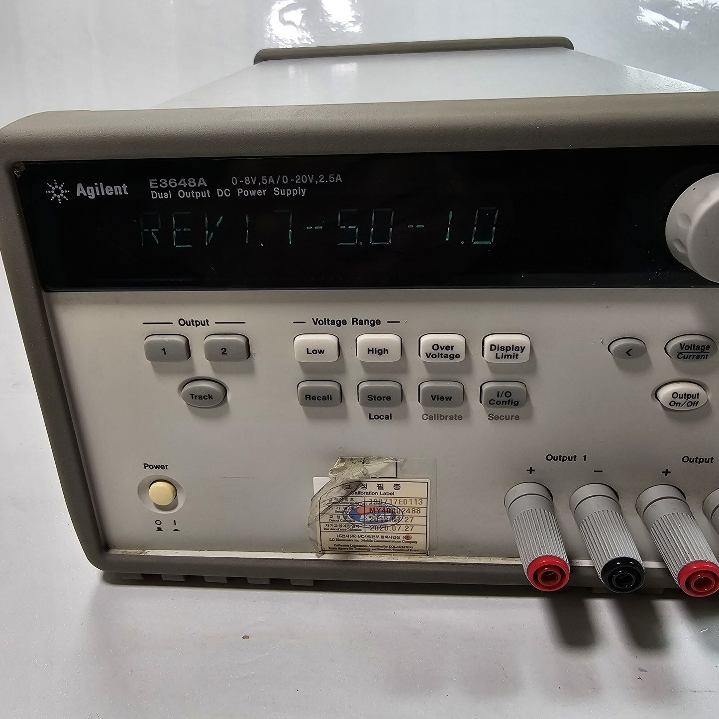 Agilent E3648A Dual Output DC Power Supply 0-8V,5A/0-20V,2.5A - Tested - 2488