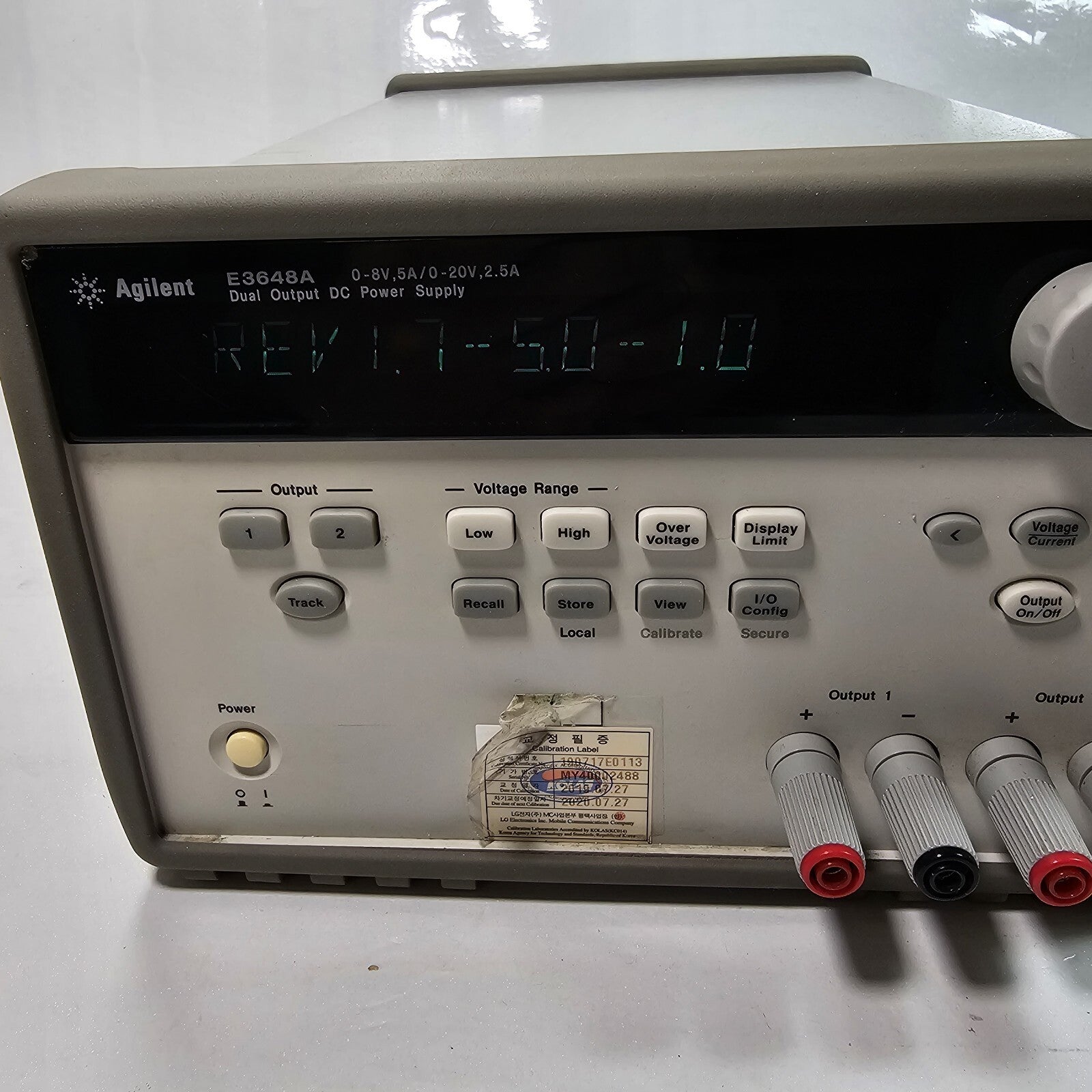 Agilent E3648A Dual Output DC Power Supply 0-8V,5A/0-20V,2.5A - Tested - 2488