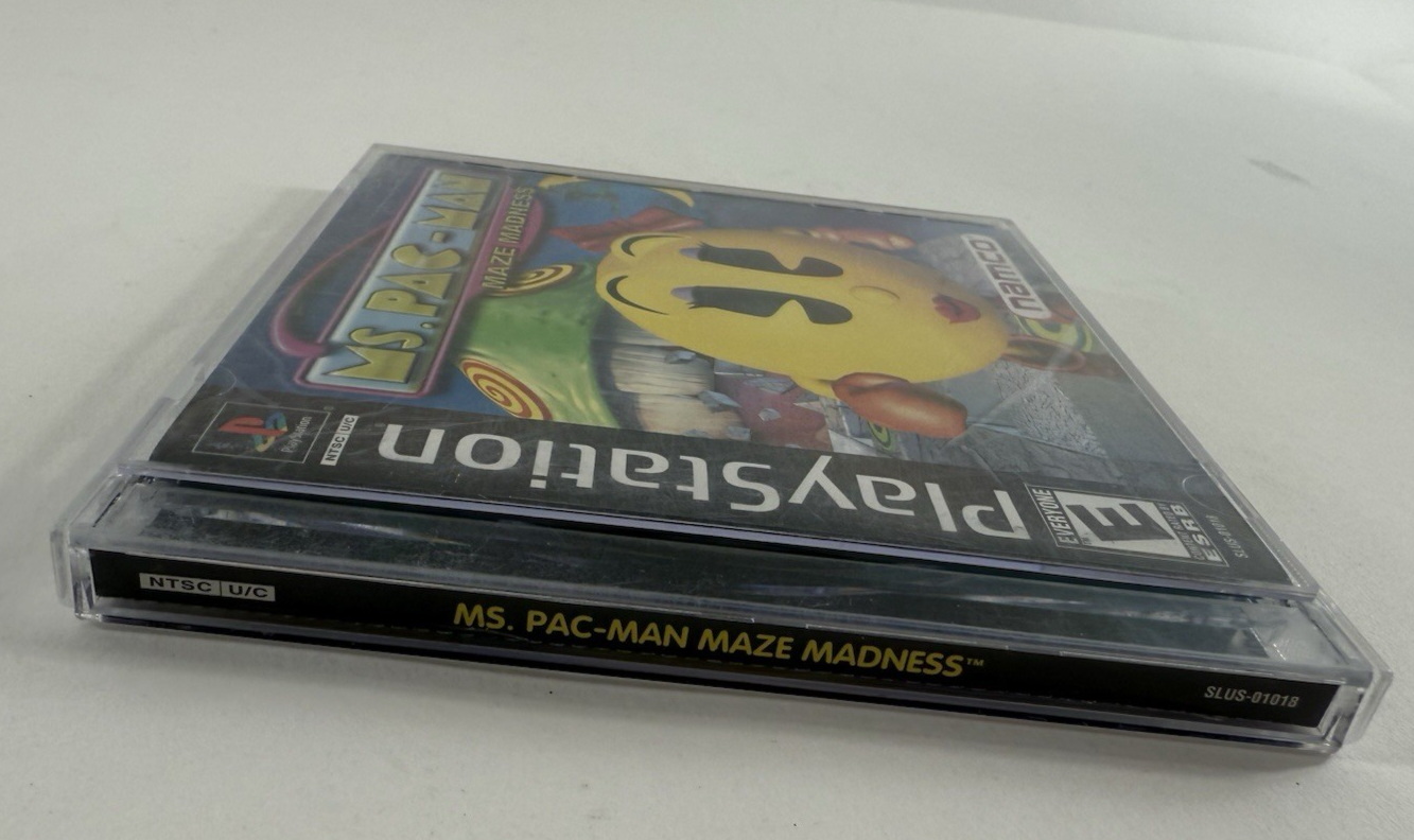 Ms. Pac-Man Maze Madness (Sony PlayStation, 2000) Game Case Manual Registration