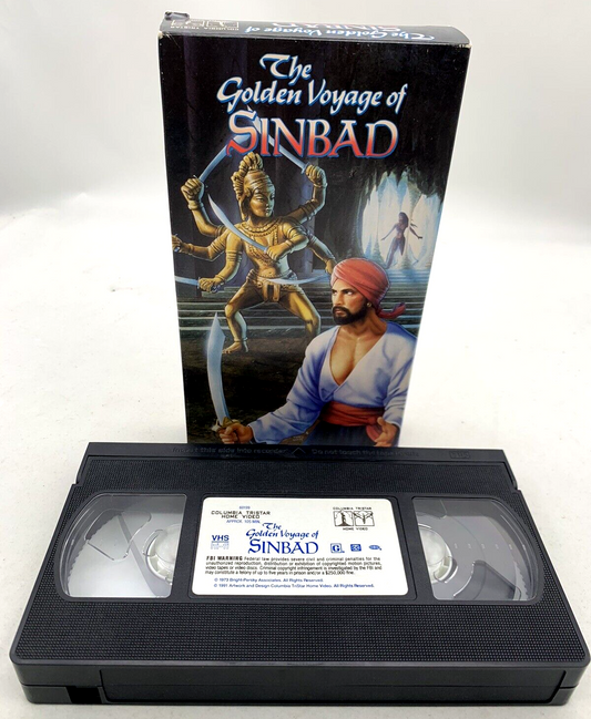 The Golden Voyage of Sinbad (VHS, 1993) Tested and Working
