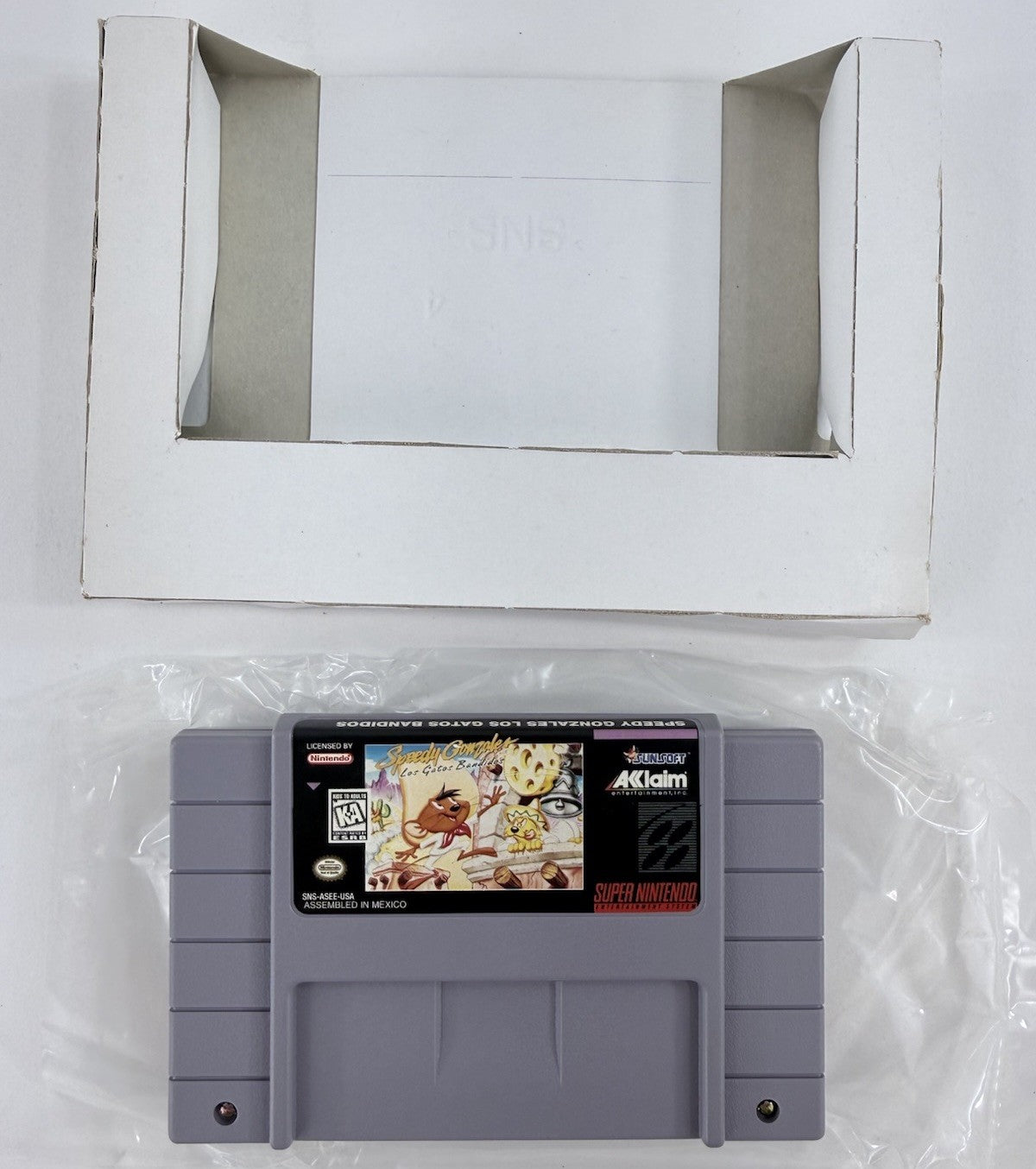 Speedy Gonzales: Los Gatos Bandidos (SNES, 1997) Game Box Manual Insert - Tested
