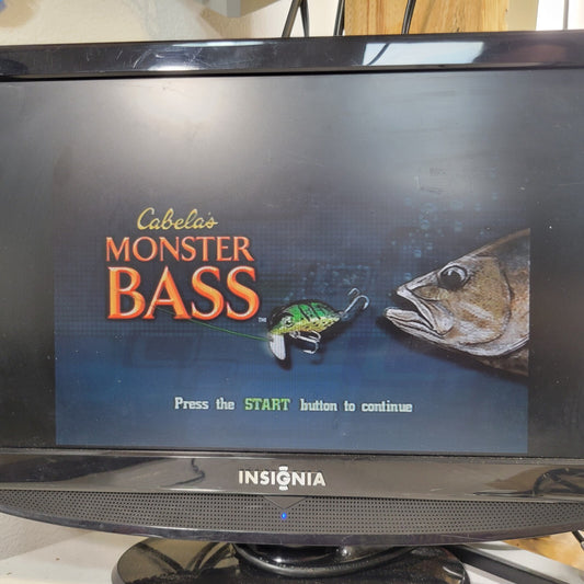 Cabela's Monster Bass (Sony PlayStation 2, 2007) Game Case Manual CIB