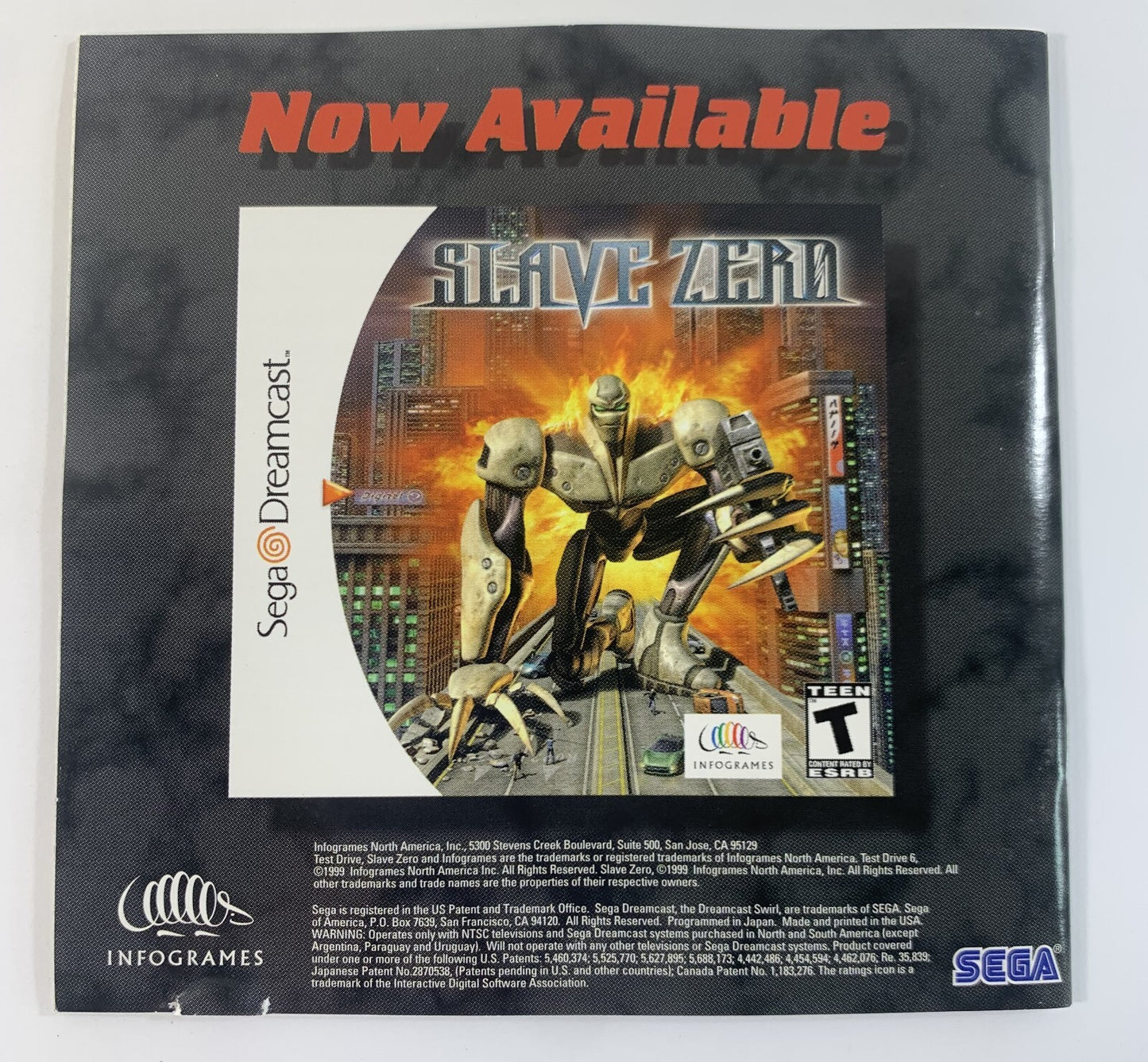 Test Drive 6 (Sega Dreamcast, 1999) Game Case Manual Registration - Tested