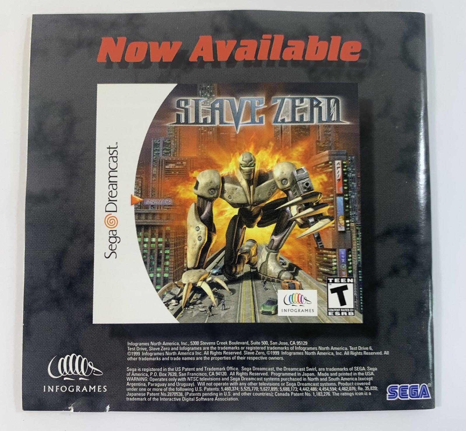 Test Drive 6 (Sega Dreamcast, 1999) Game Case Manual Registration - Tested