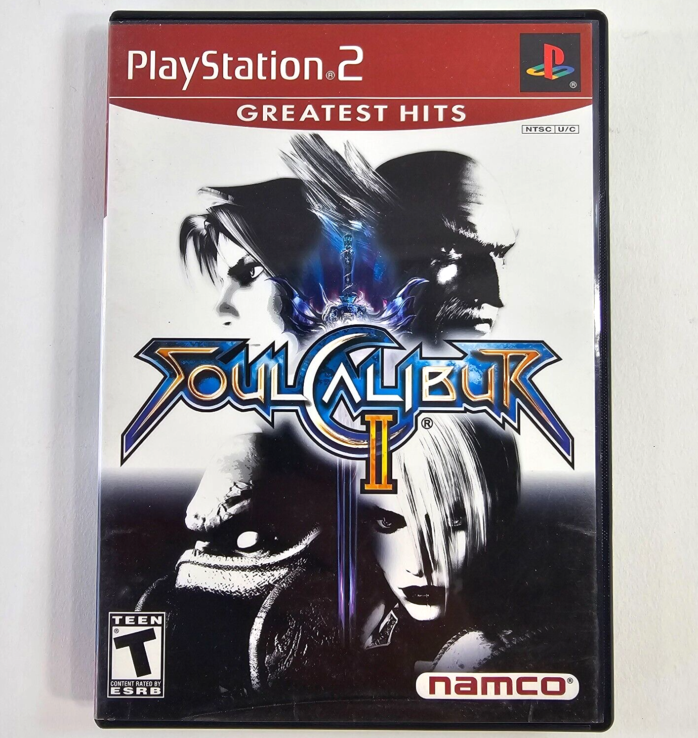 Soul Calibur II (PlayStation 2, 2003) Game Case Manual Registration - Tested