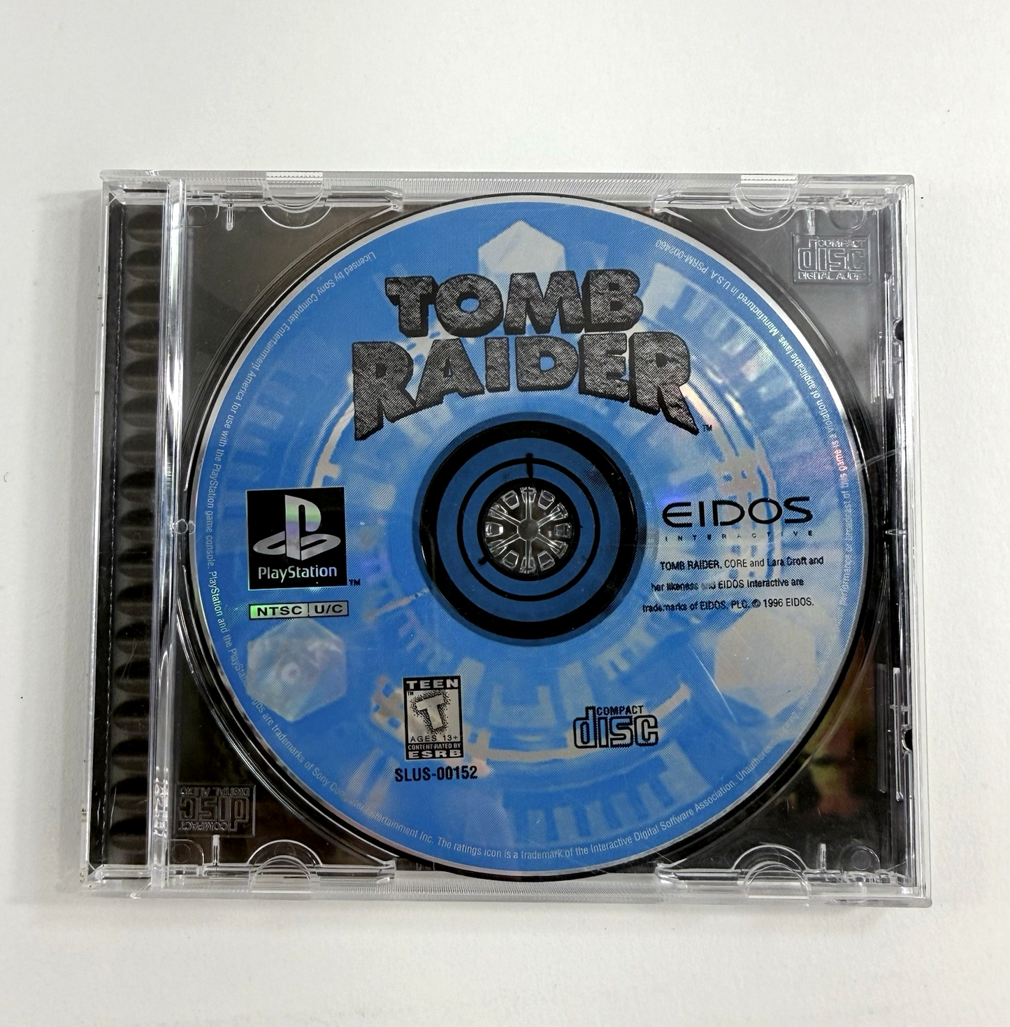 Tomb Raider (Sony PlayStation 1, 1996) Game and Case - Tested and Working