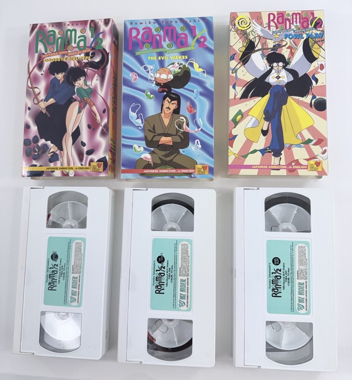 Viz Video Ranma 1/2 Anything-Goes Martial Arts Box Set (VHS, 1996, Dub) - No CD