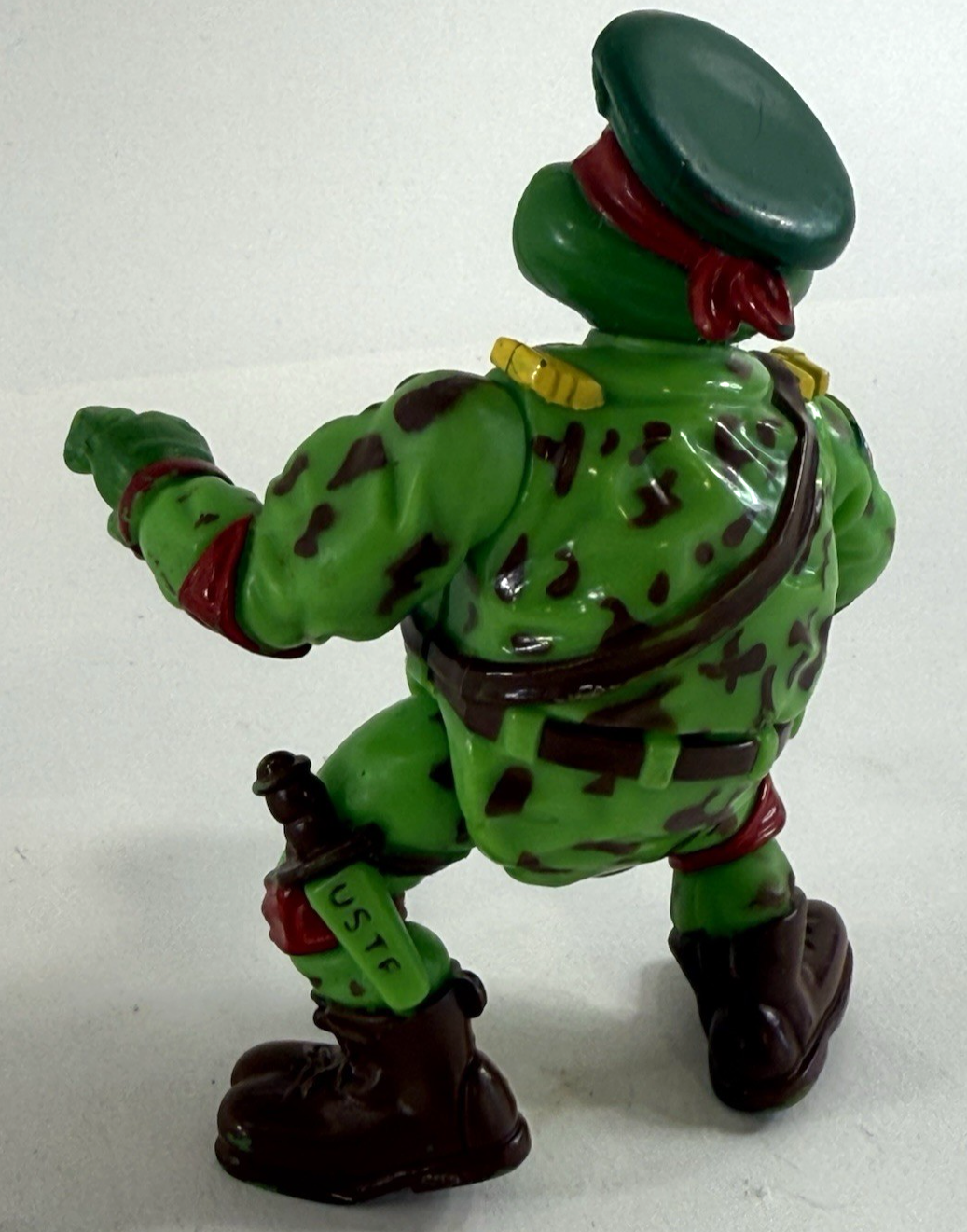 Playmates 1991  Raph The Teen Green Beret 6" Loose Action Figure - TMNT