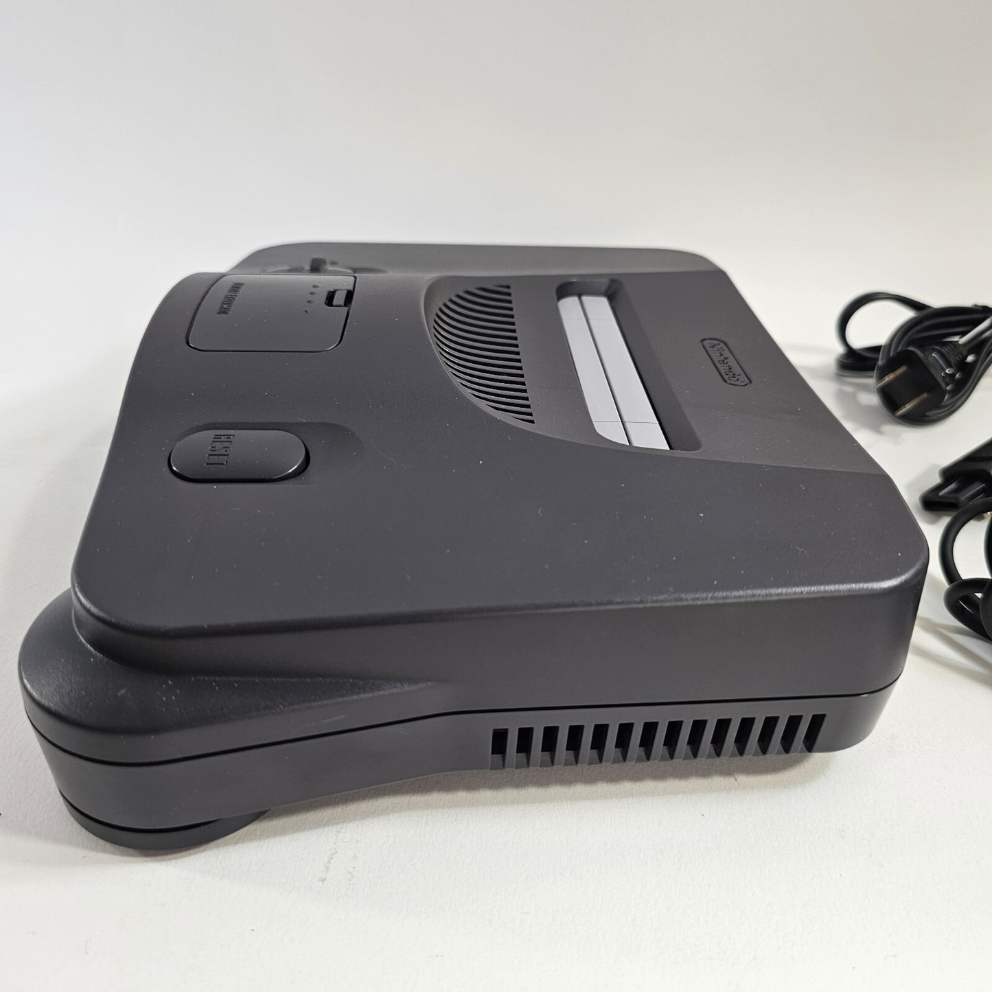 Nintendo 64 Black Home Console with Controller + Cables - Tested and Working