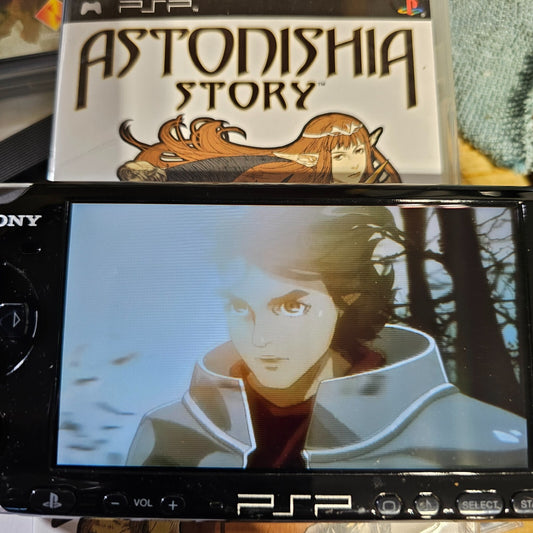 Astonishia Story (Sony PSP, 2006) Game Case Manual - Tested and Working