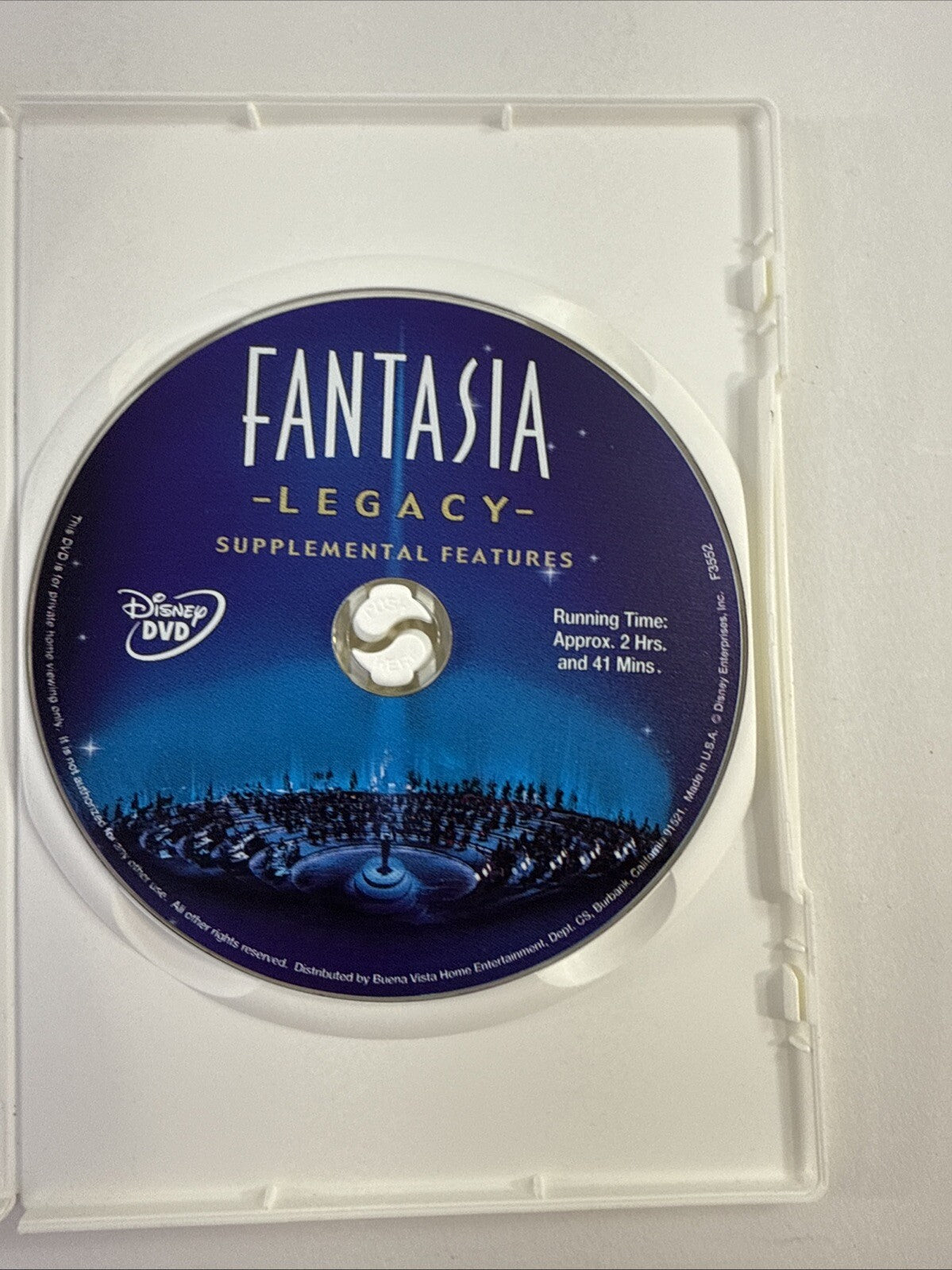 Fantasia Anthology (DVD, 2000, 3-Disc Set) Tested And Working