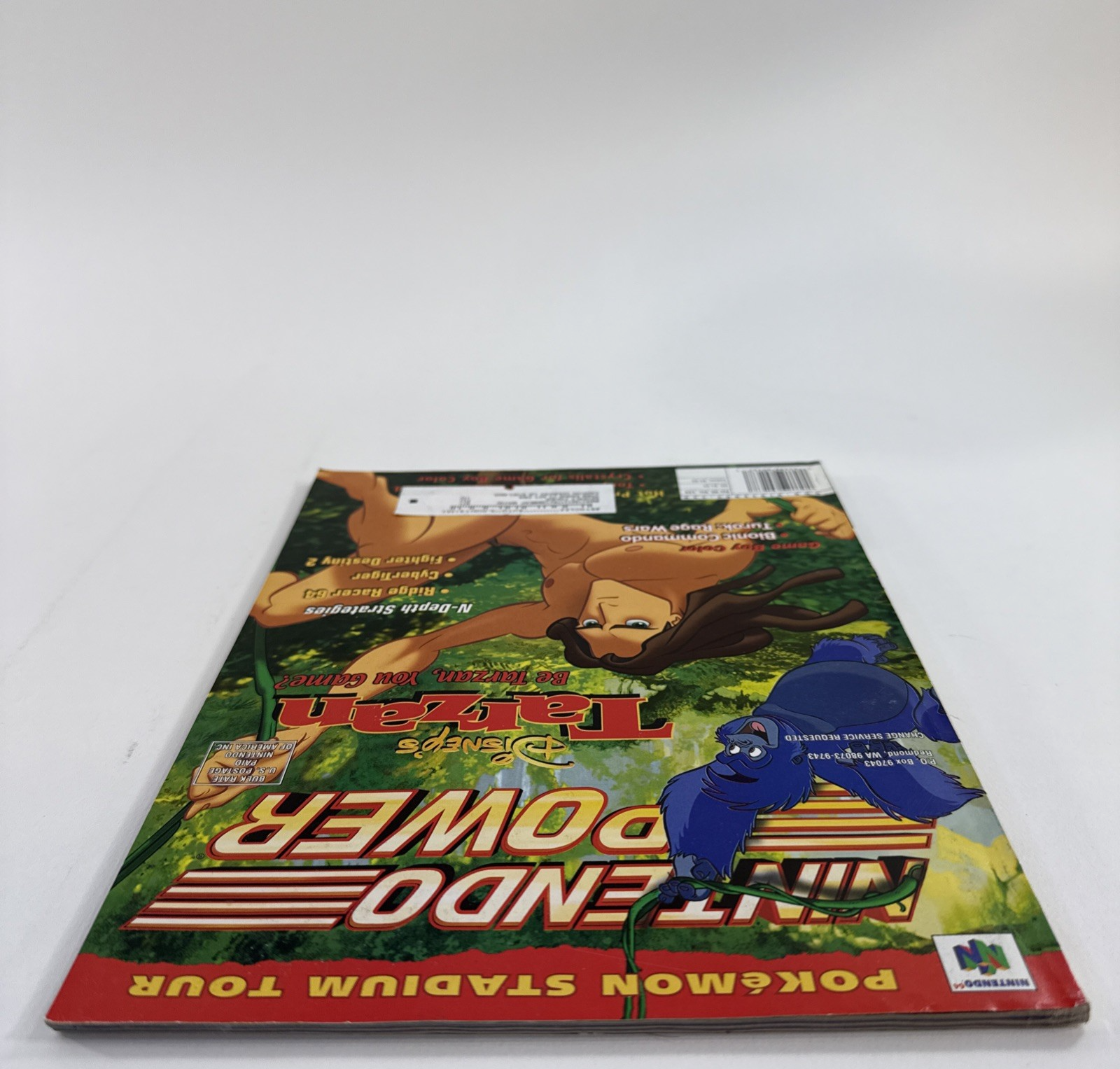 Nintendo Power (Vol. 129, Feb '00) Disney's Tarzan w/ Pro Skater Poster, Comic