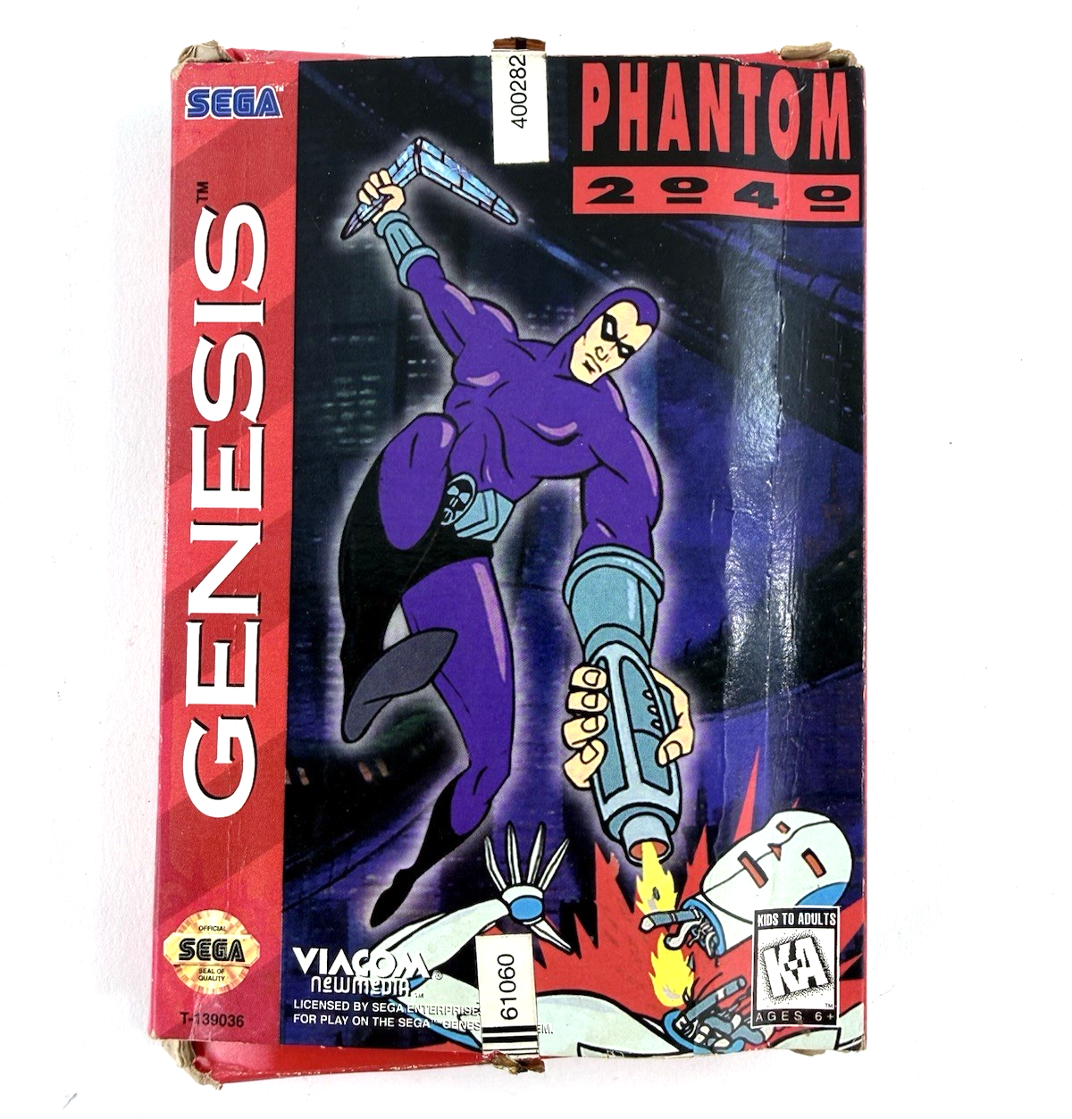 Phantom 2040 (Sega Genesis, 1995) Game, Box, Manual - Tested and Working