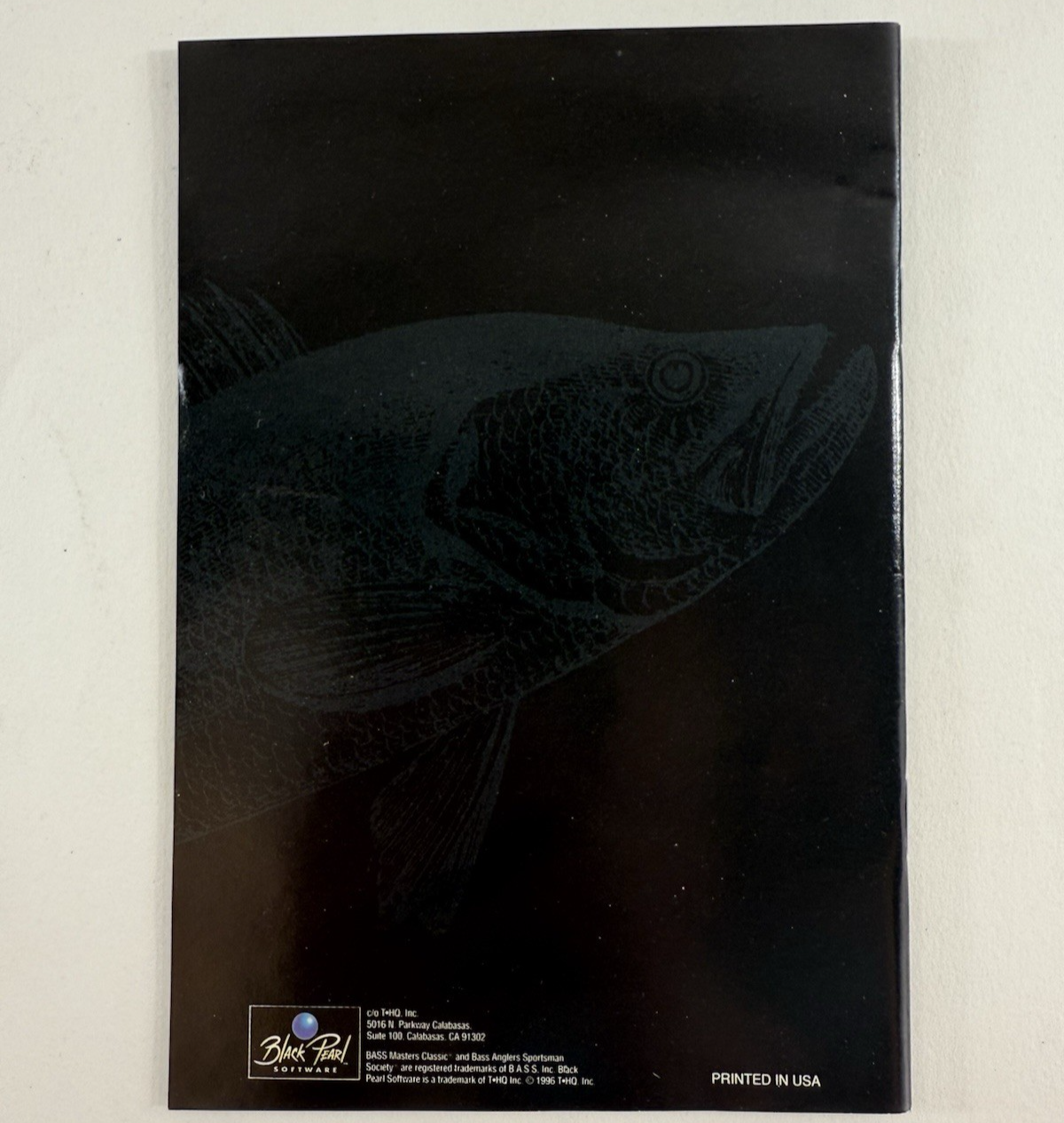 Bass Masters Classic Pro Edition (Super Nintendo, 1996) Game Box Manual Inserts