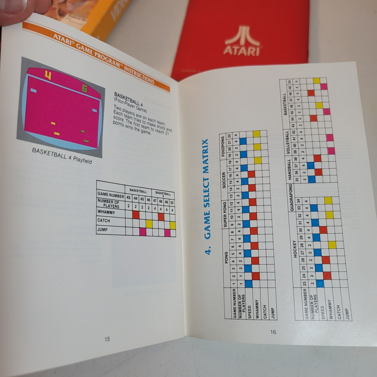 Video Olympics (Atari 2600, 1977) Game Case Manual