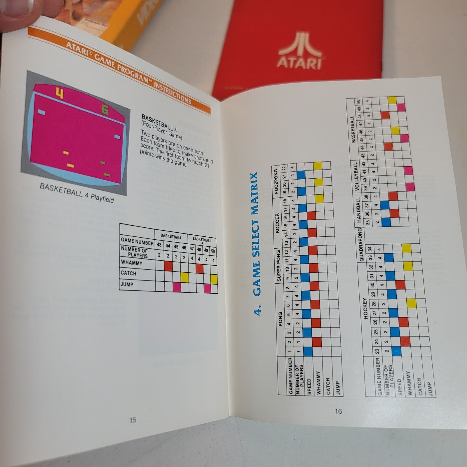 Video Olympics (Atari 2600, 1977) Game Case Manual