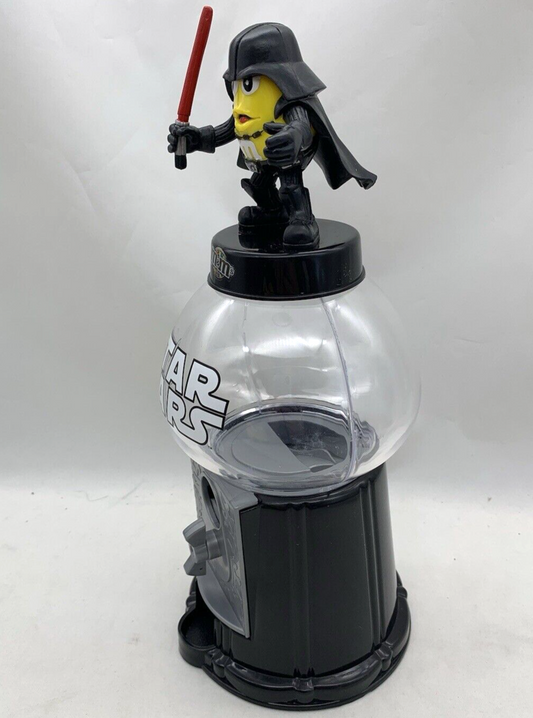 M&M's 2011 Star Wars Darth Vader Yellow M&M Candy Dispenser - Tested