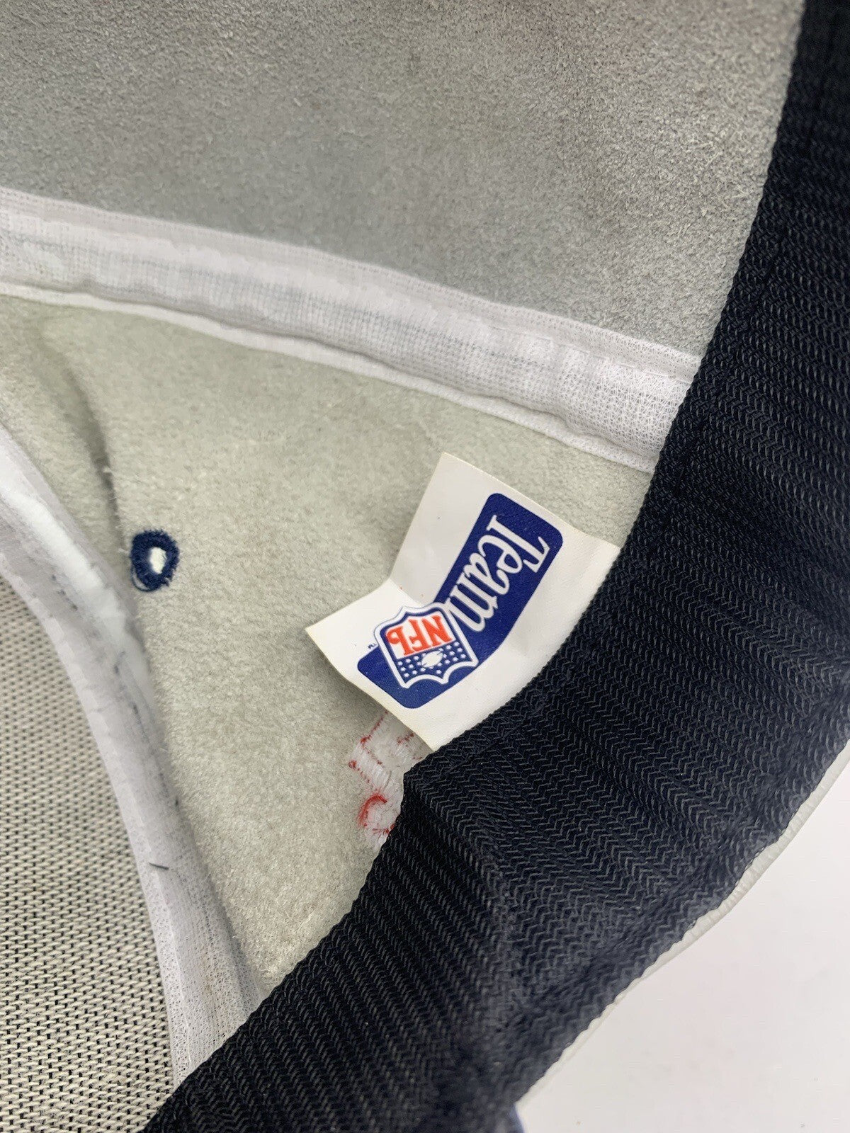 Vintage Dallas Cowboys Logo NFL  "GENUINE  LEATHER"   Snapback Hat Cap 1990's