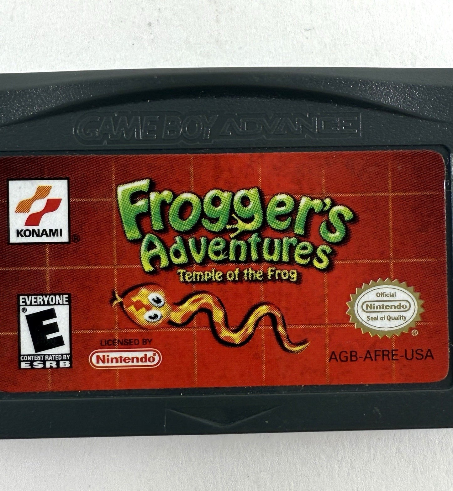 Frogger's Adventures: Temple of the Frog (GameBoy Advance, 2001) Game Cartridge