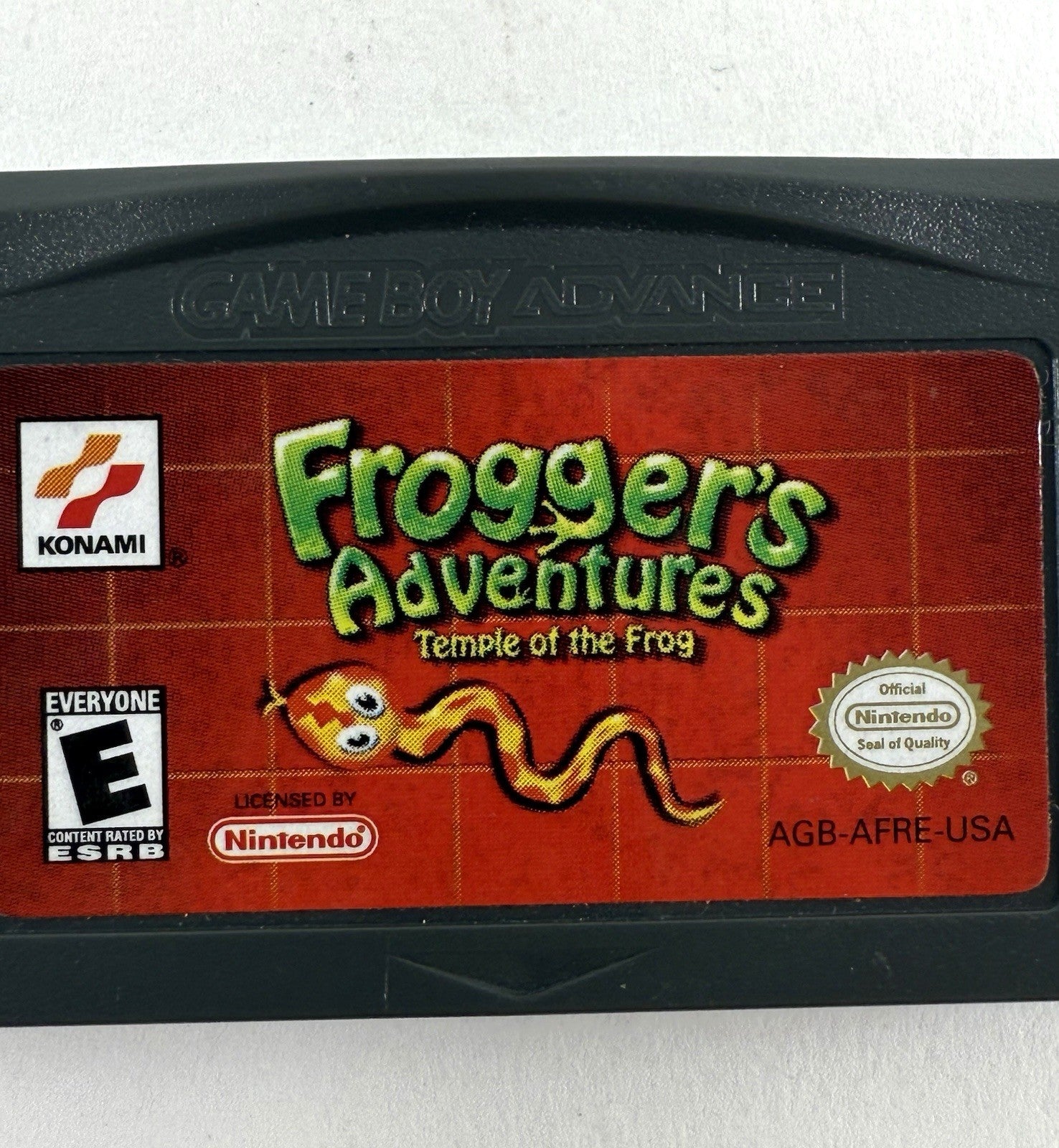 Frogger's Adventures: Temple of the Frog (GameBoy Advance, 2001) Game Cartridge
