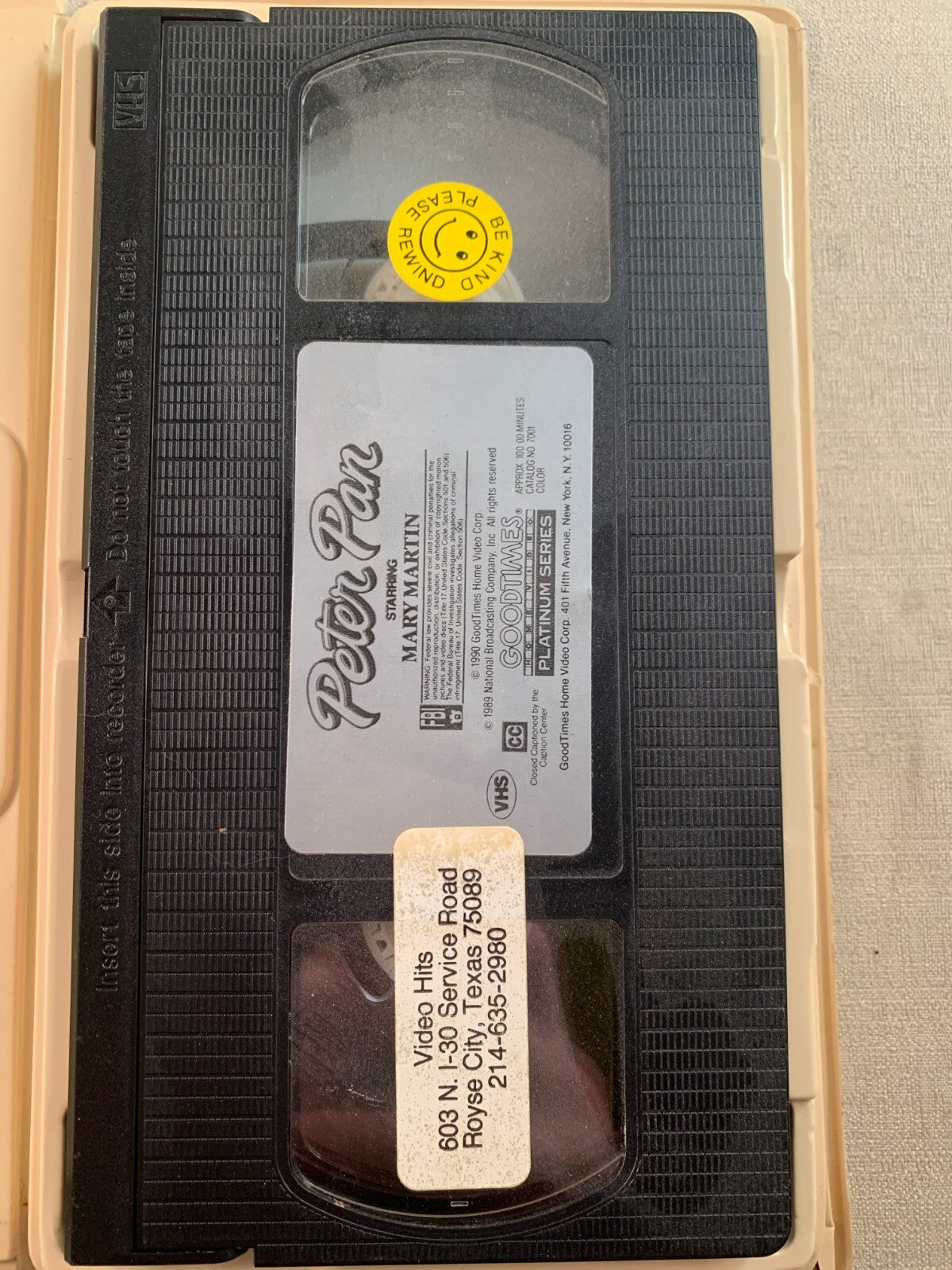 Peter Pan (VHS, 1990)