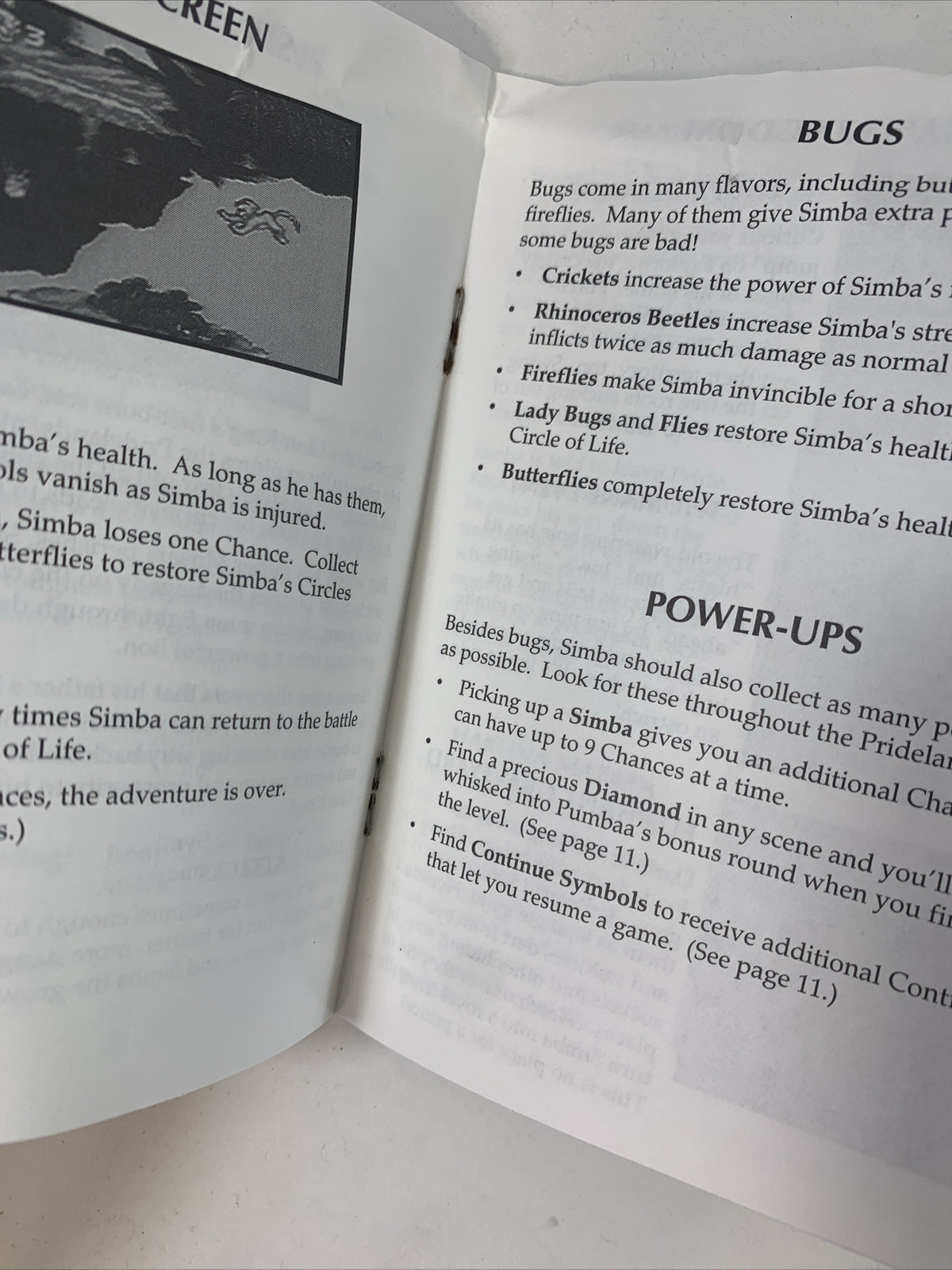 The Lion King (Sega Game Gear, 1995) Game Cartridge and Manual