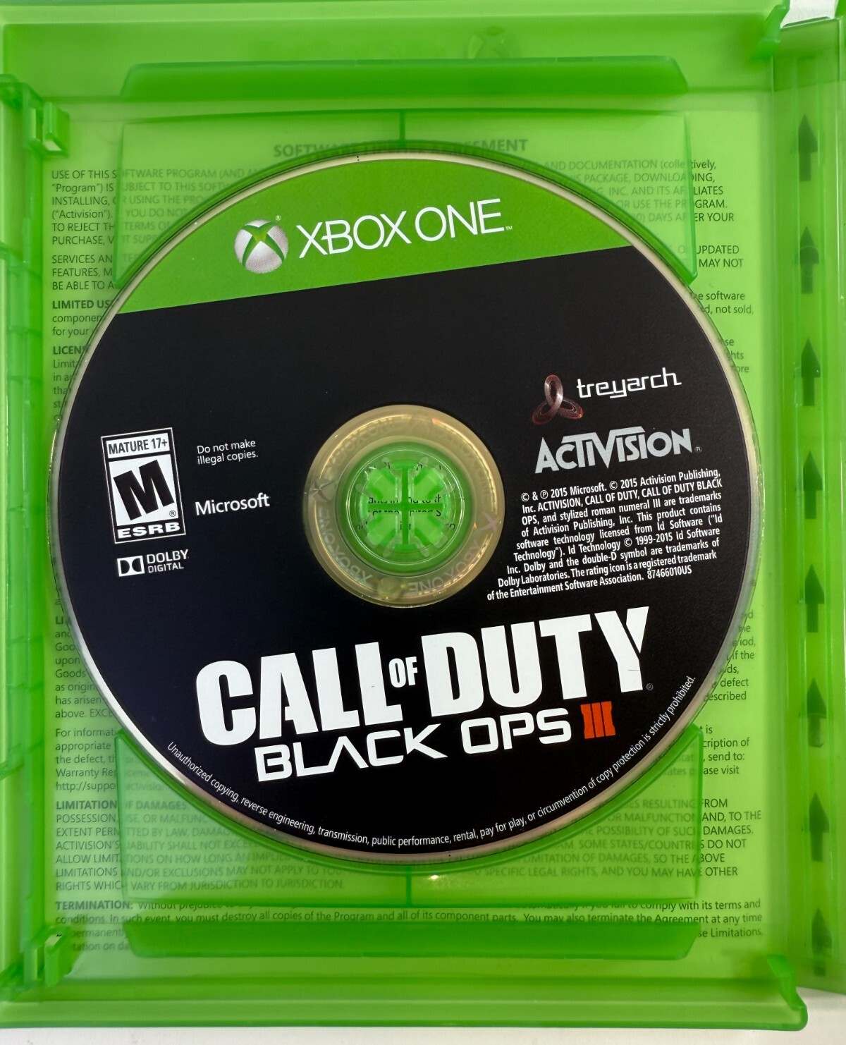 Call of Duty: Black Ops III (Microsoft Xbox One, 2015) Game & Case - Tested