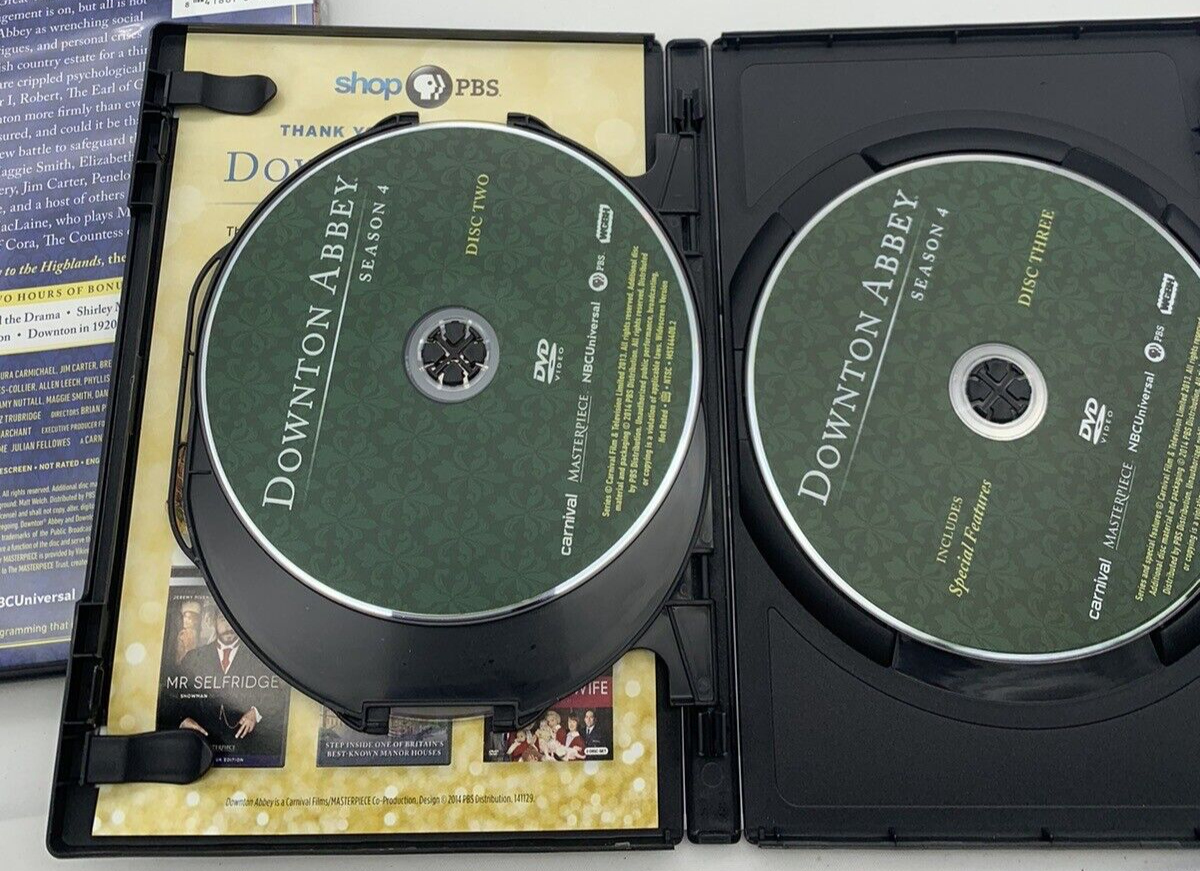 Downton Abbey: Season 1 2 3 4 (DVD Series Sets) Masterpiece Theater Original UK