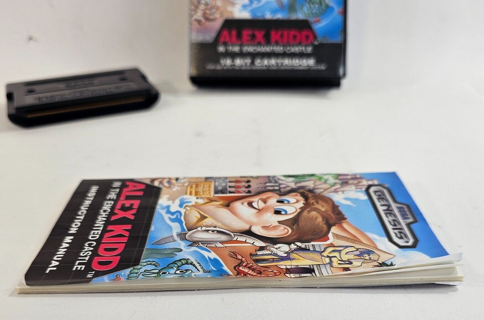 Alex Kidd in the Enchanted Castle (Sega Genesis, 1989) Game Case Manual - Tested