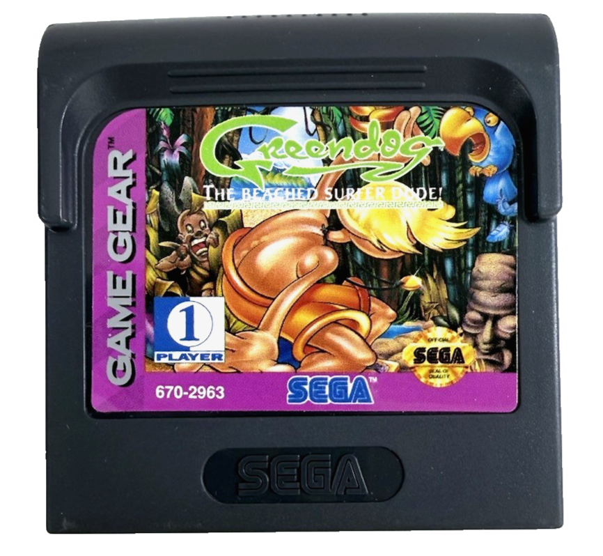 Greendog: The Beached Surfer Dude (Sega Game Gear, 1993) Game Cartridge - Tested