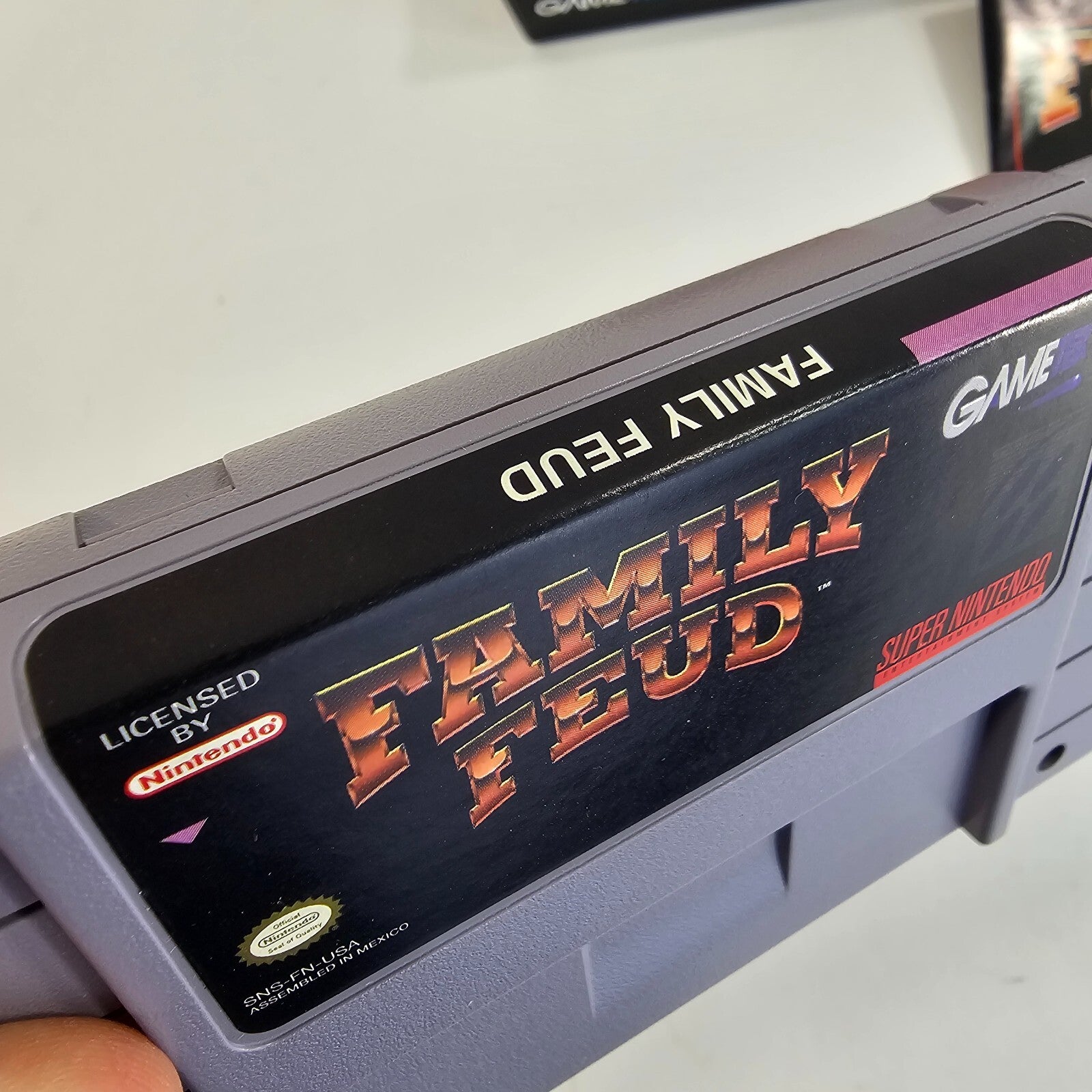 Family Feud (Super Nintendo Entertainment System, 1993) Game Box Manual - Tested