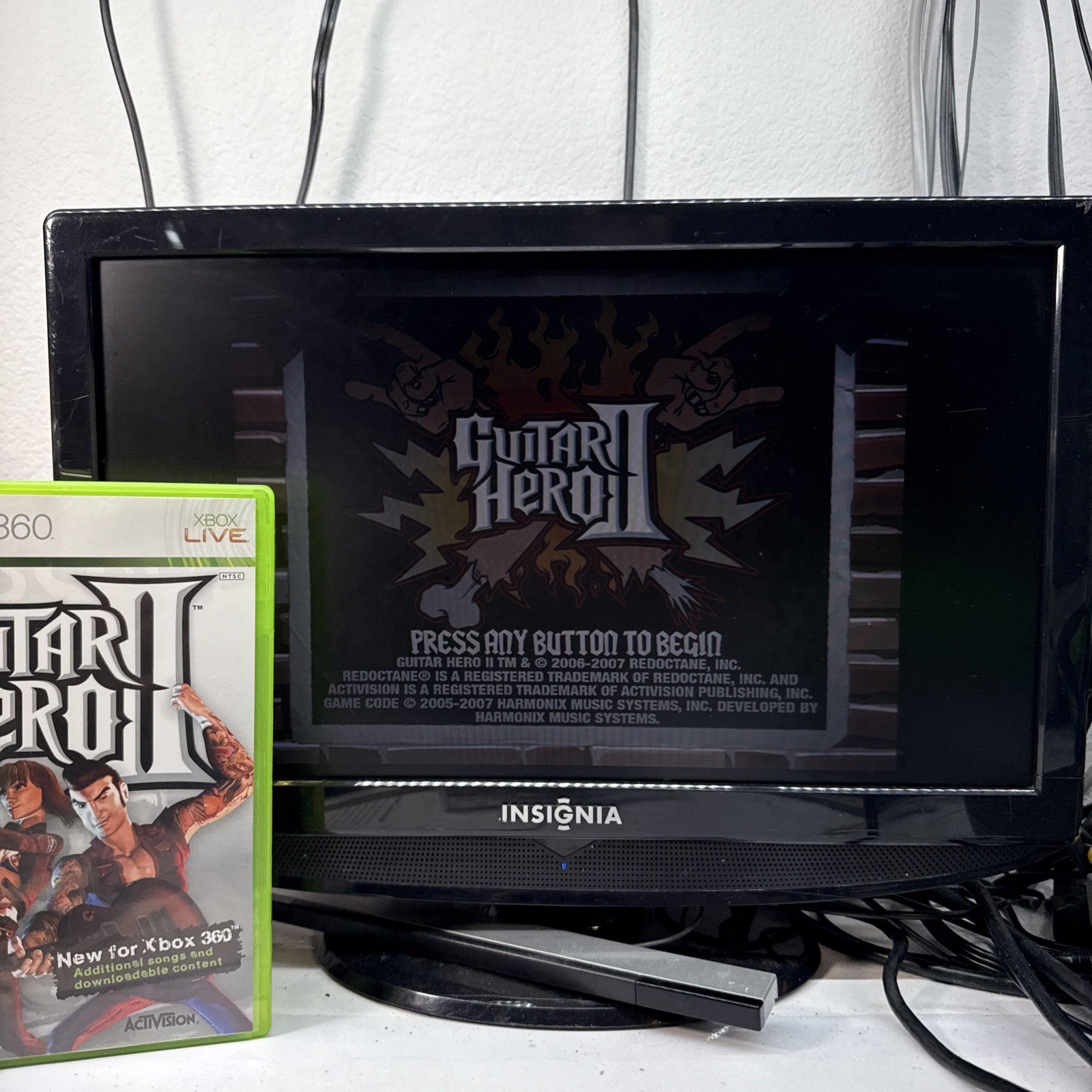 Guitar Hero II (Microsoft Xbox 360, 2007) Game Case Manual - Tested and Working