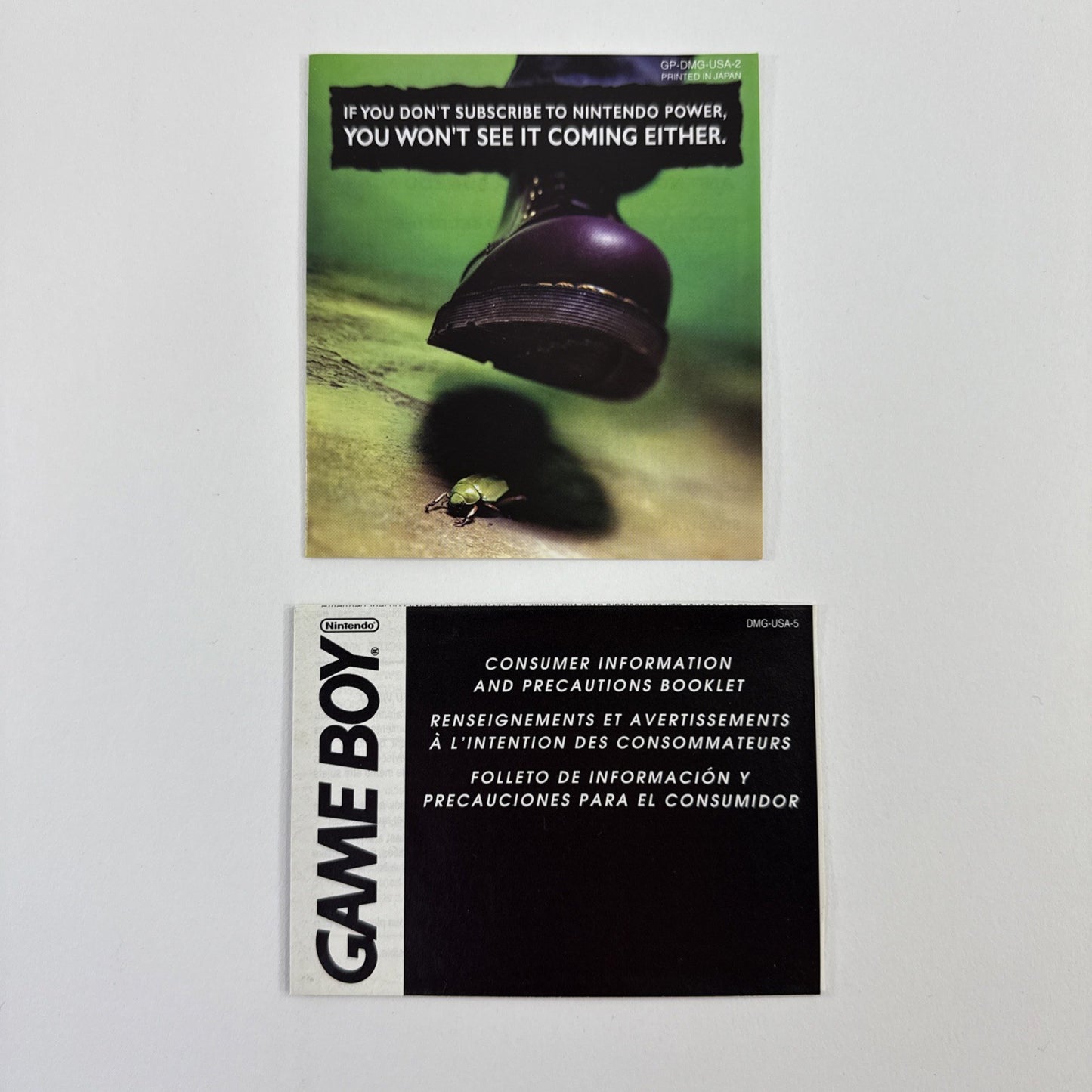 Tiny Toon Adventures: Wacky Sports (GameBoy, 1994) Game Box Manual Reg. Inserts