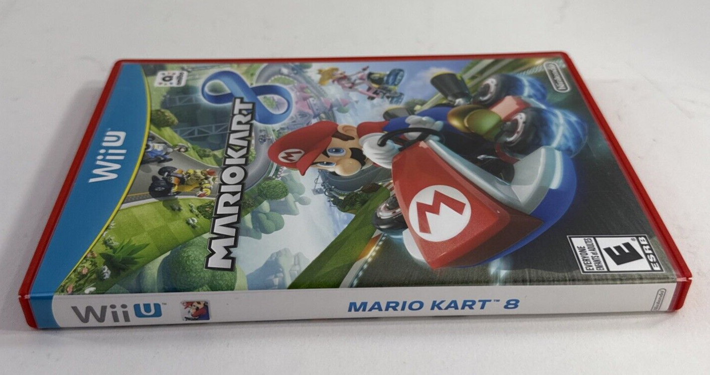 Mario Kart 8 (Nintendo Wii U, 2014) Game Case Manual Insert - Tested and Working