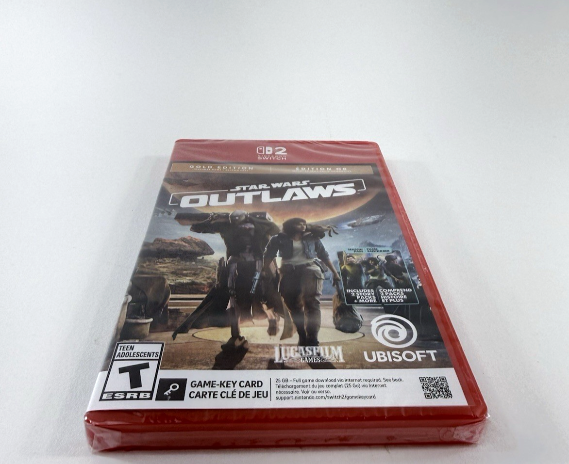 Star Wars Outlaws -- Gold Edition (Nintendo Switch 2, 2025) New, Factory Sealed