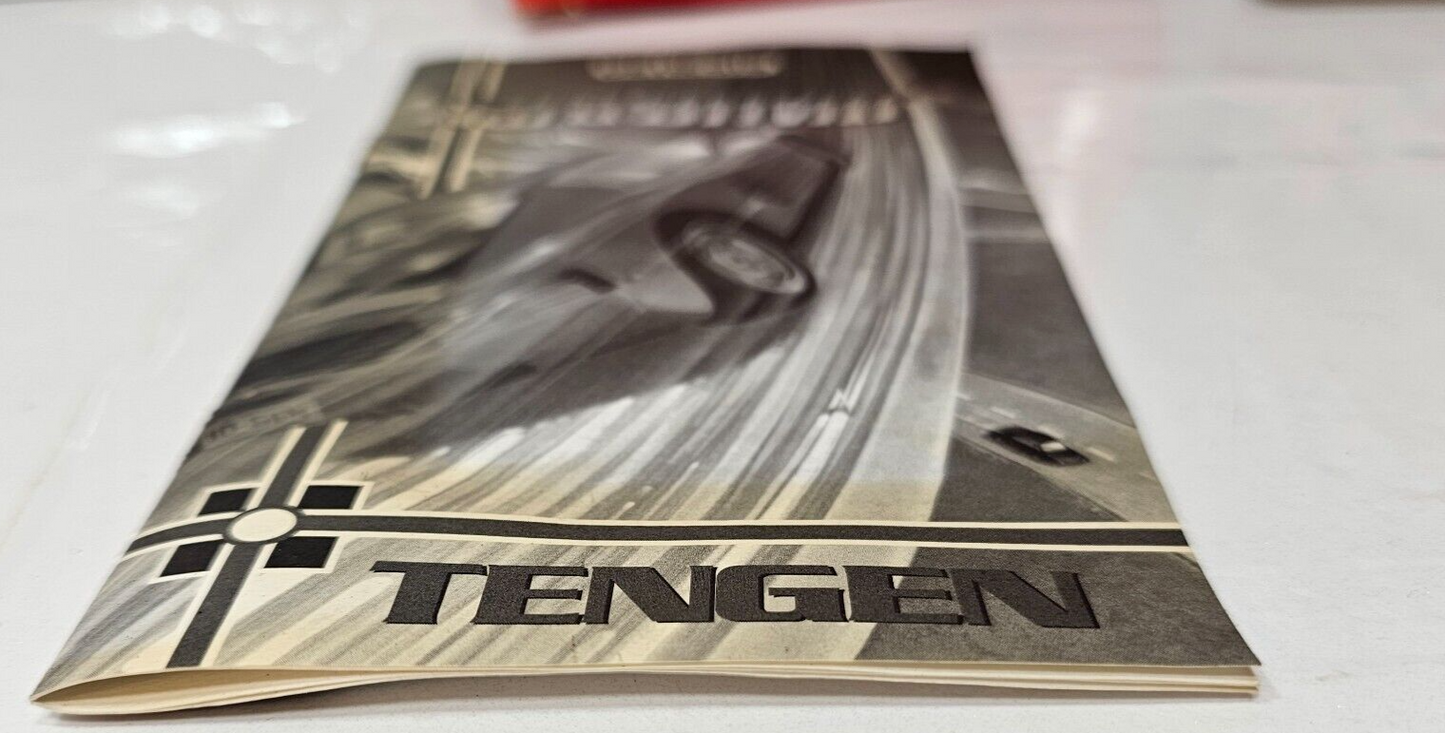 Hard Drivin' (Sega Genesis, 1991) - Game Case Manual Registration Card - Tested